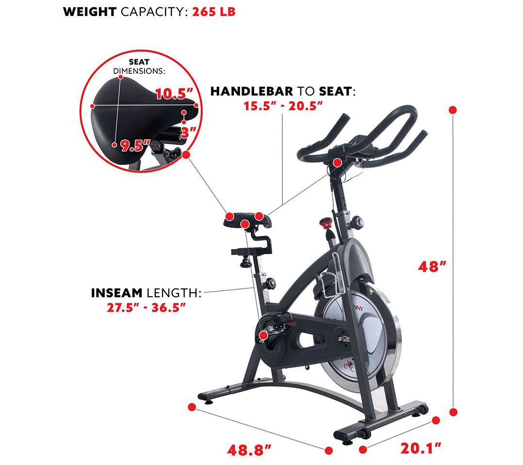 Sunny Health & Fitness Endurance Indoor Cycle Bike SF-B1877