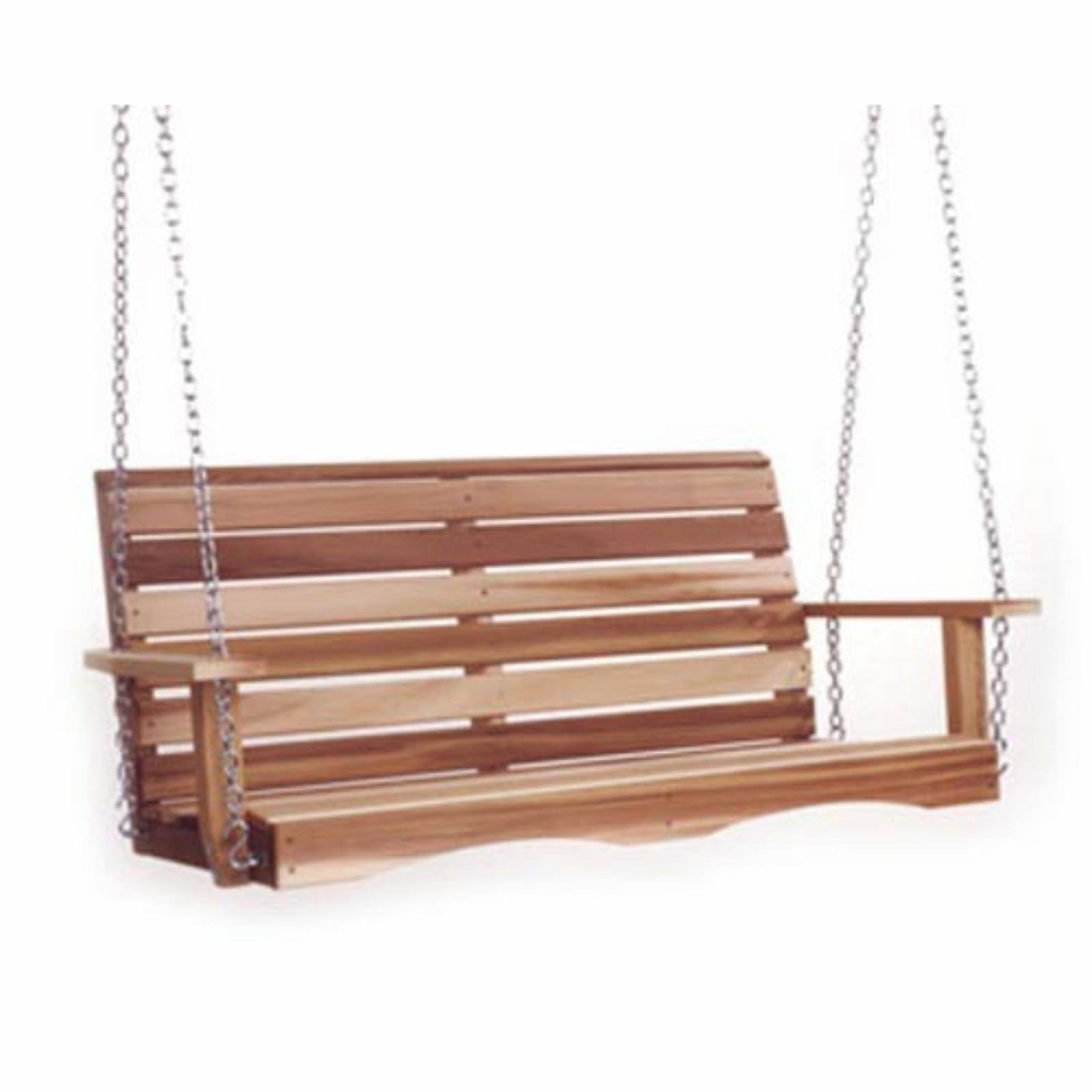 HN Outdoor Muirfield 4 ft. Cedar Porch Swing