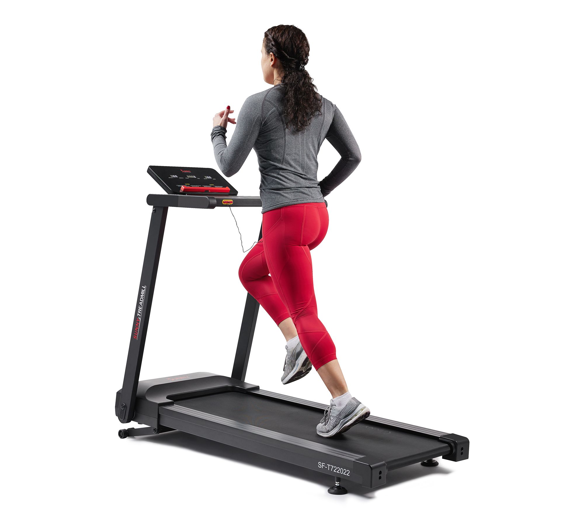 Sunny Interactive Slim Auto Incline Treadmill
