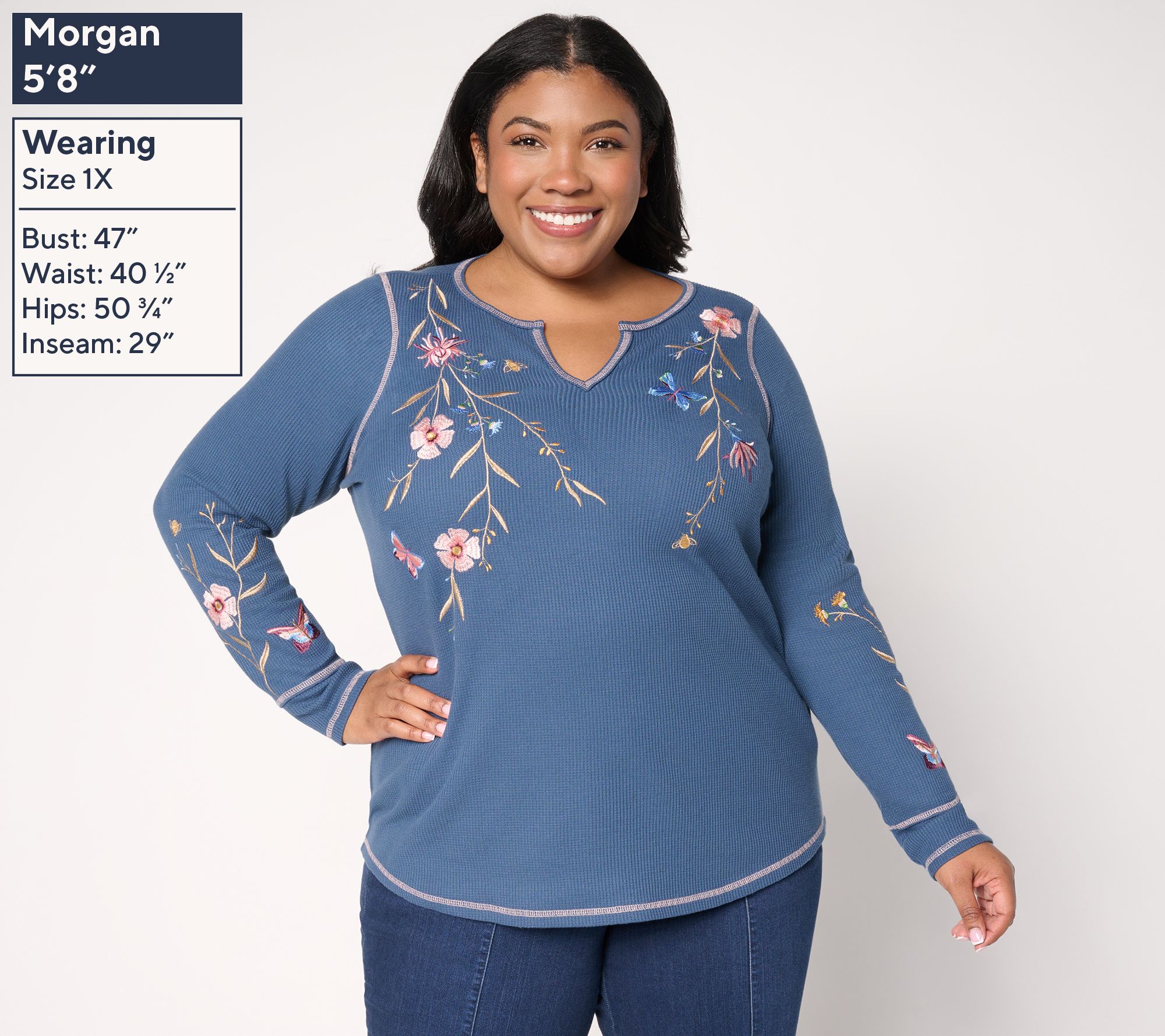 Belle Boho by Kim Gravel Wild & Free Micro Waffle Top