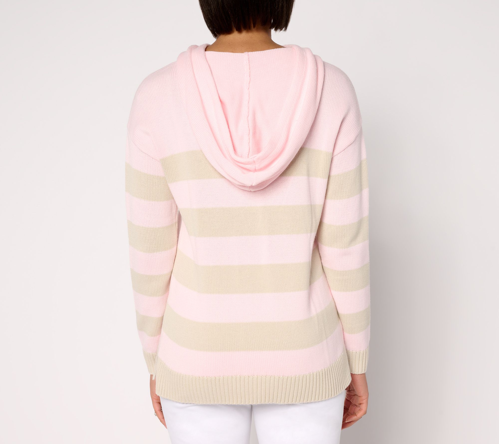 Belle Beach by Kim Gravel Seaside Sand Bar Stripe Hoodie