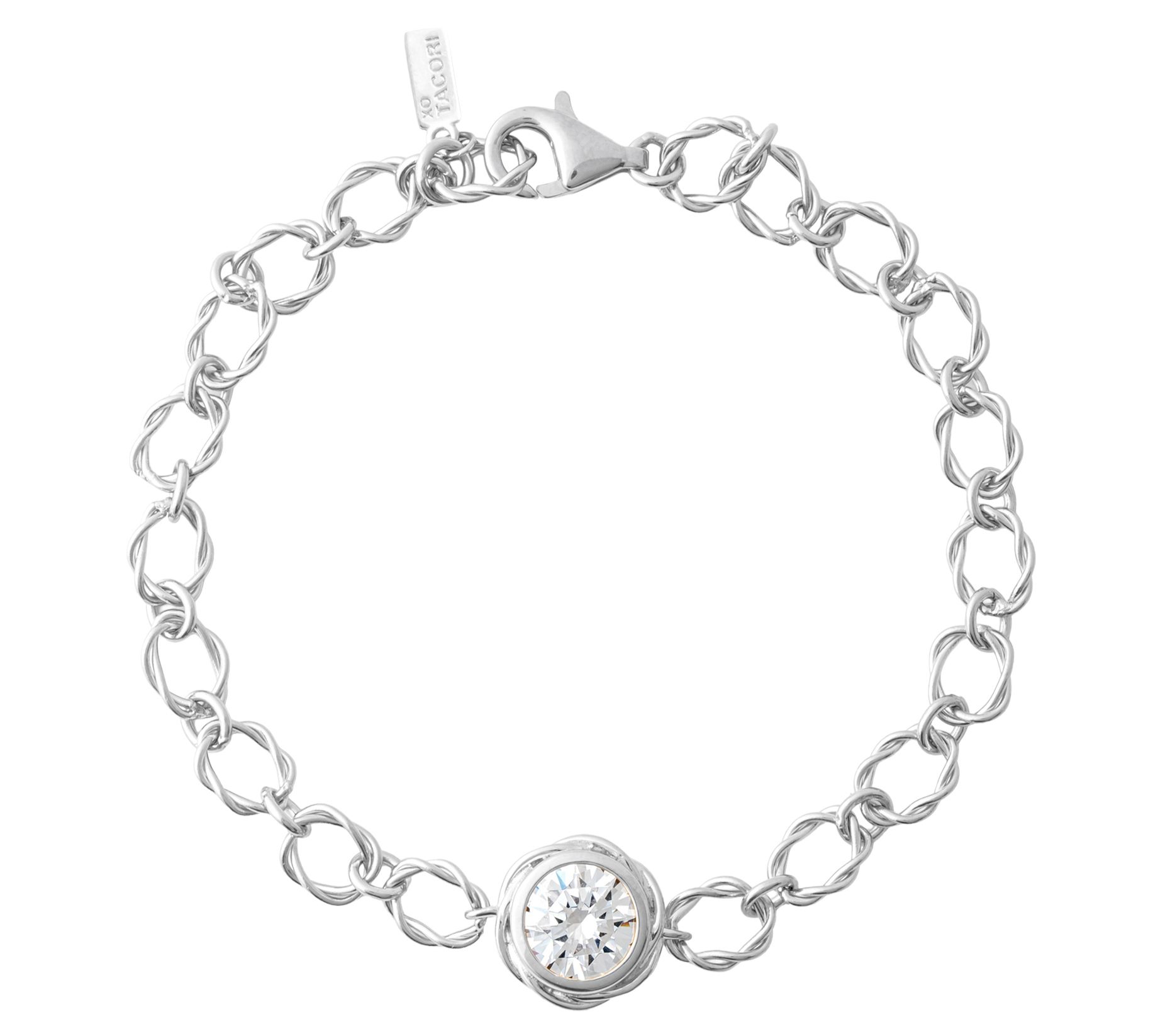 XO TACORI Lab Grown Diamond 1.5 cttw Round Bracelet, 14K