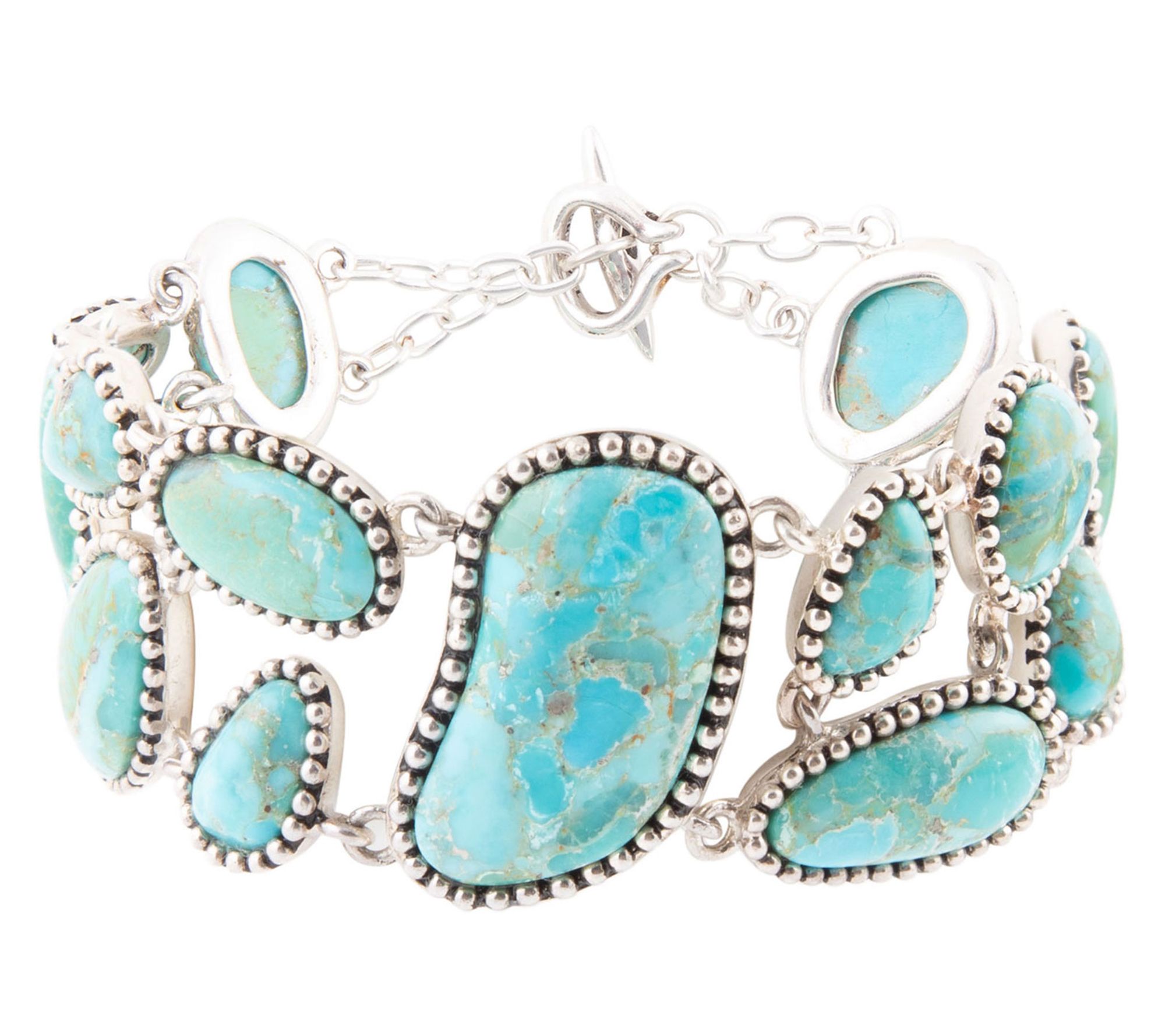 Barse Artisan Crafted Sterling Composite Turquiose Bracelet