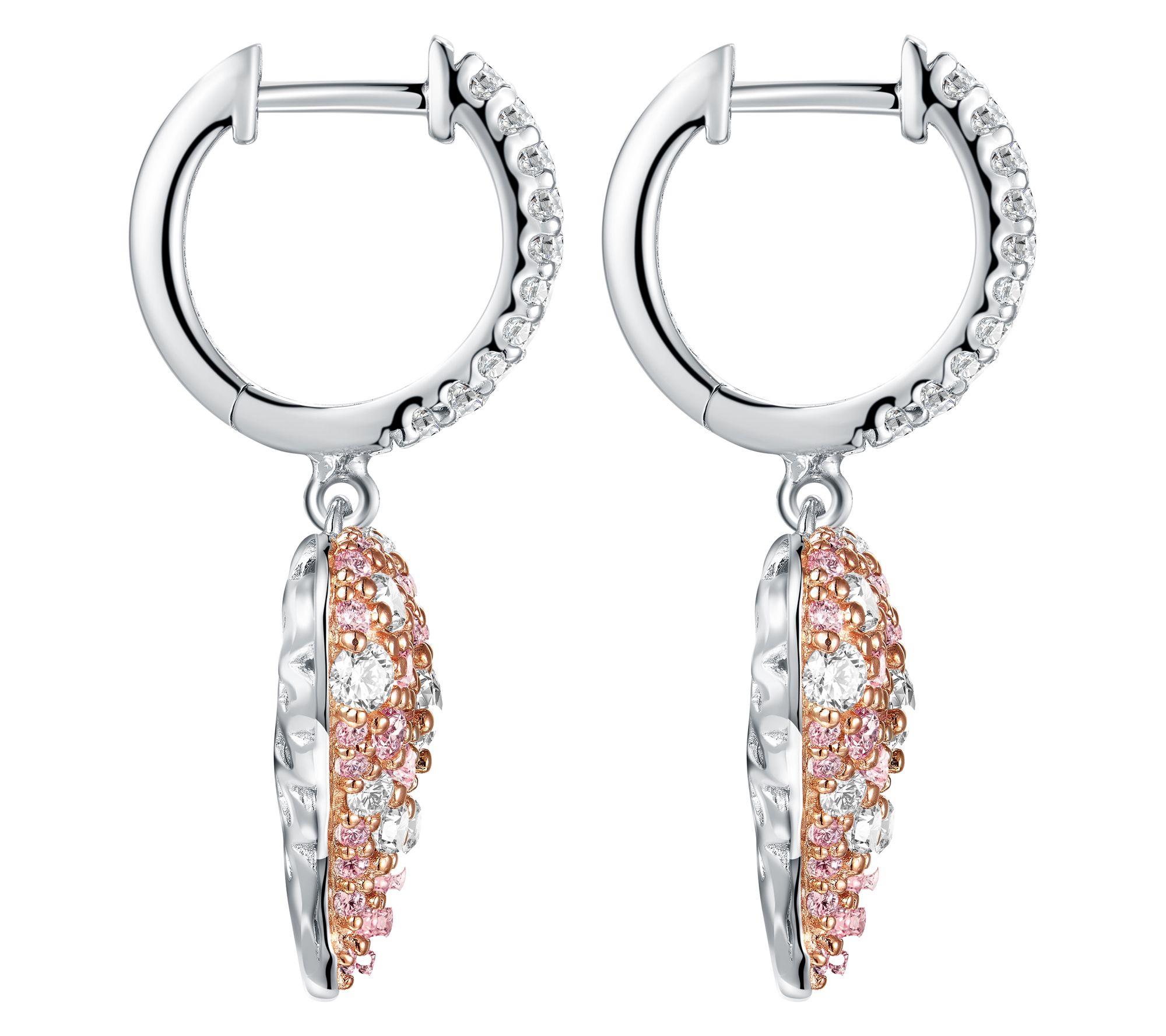 Diamonique x Jennifer Miller Cobblestone Earrings, Sterling