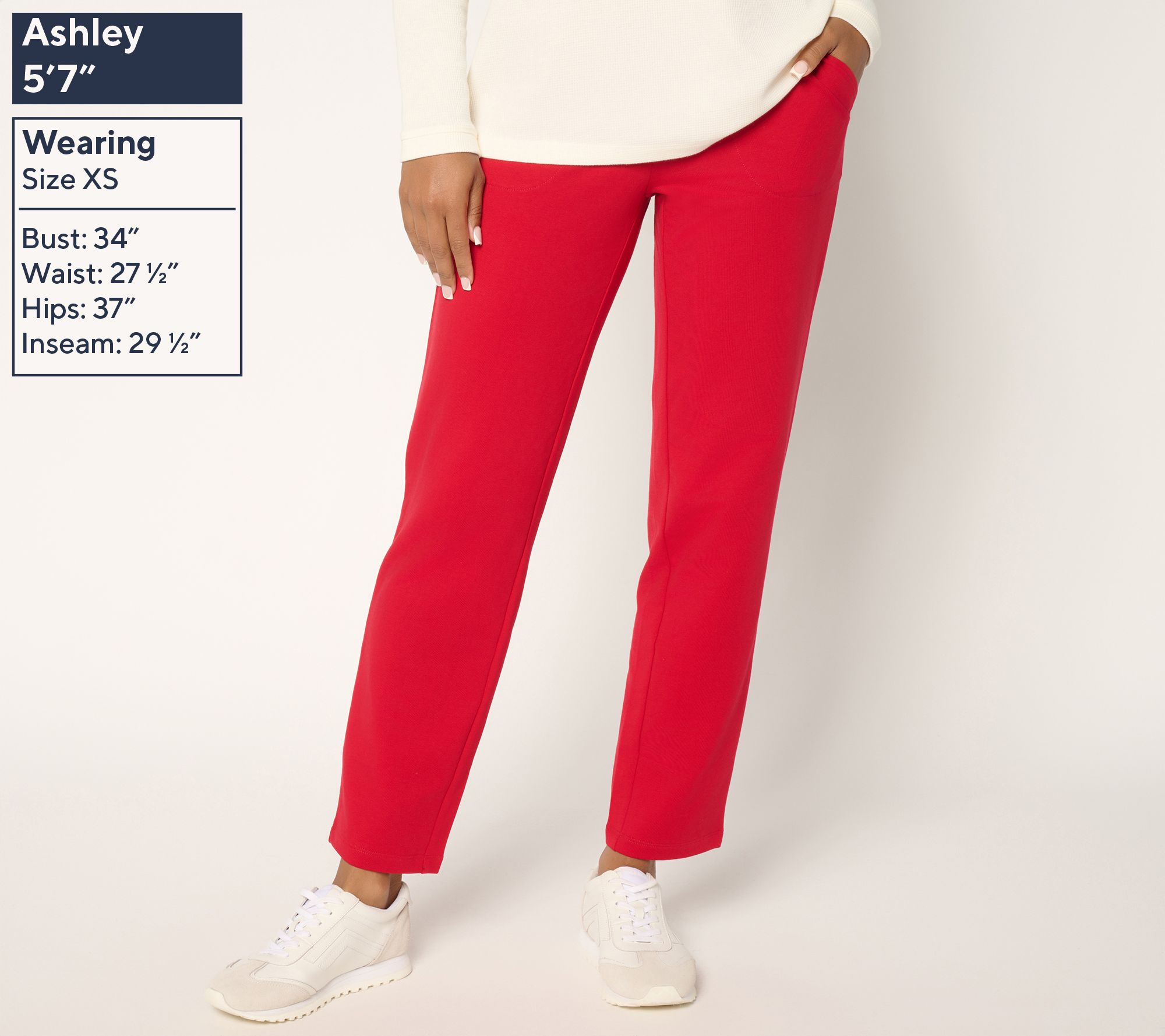 Denim & Co. Regular EasyWear French Terry Pant