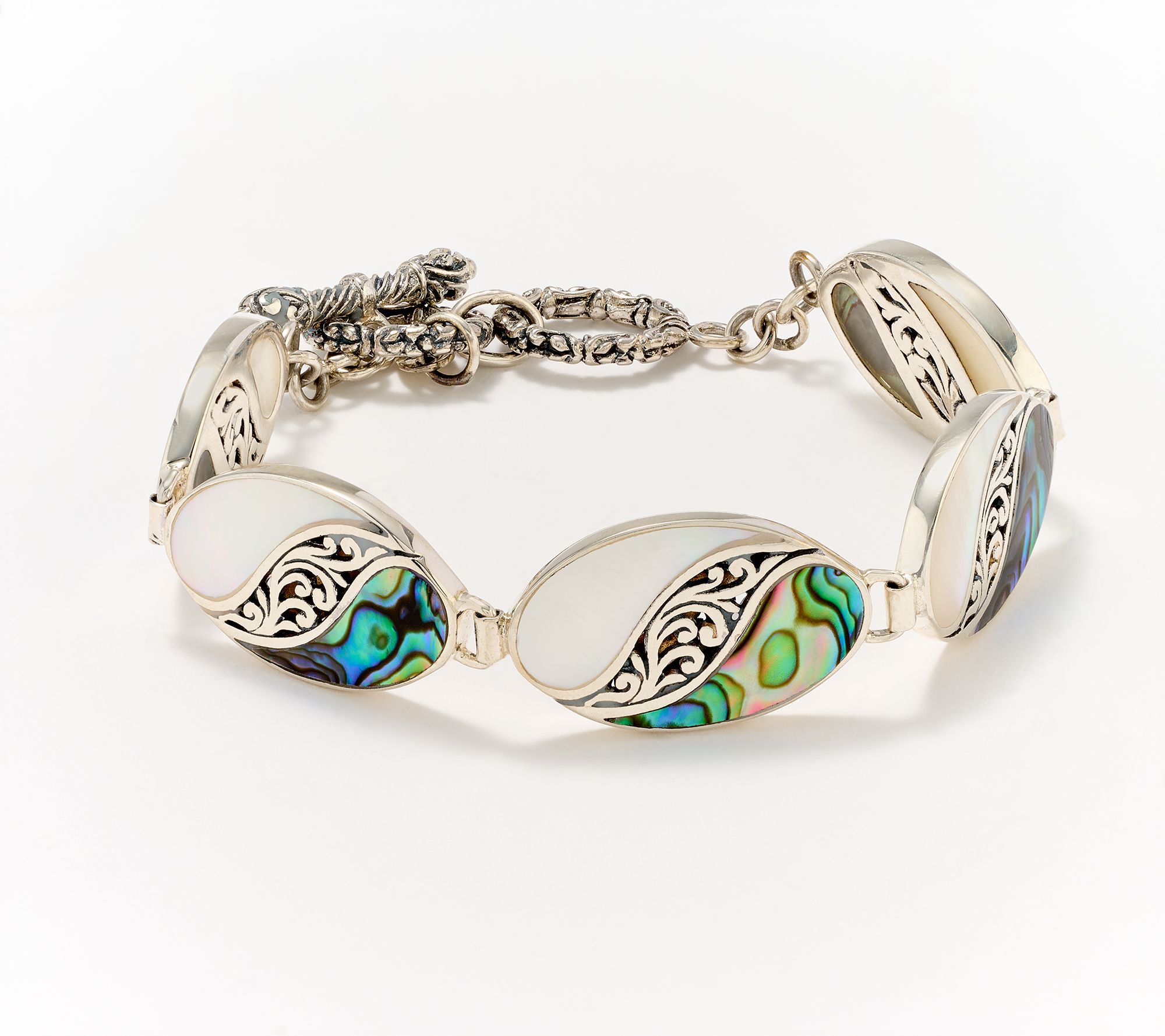 Artisan Crafted by Robert Manse Mother of Pearl Bracelet, Sterling Silver