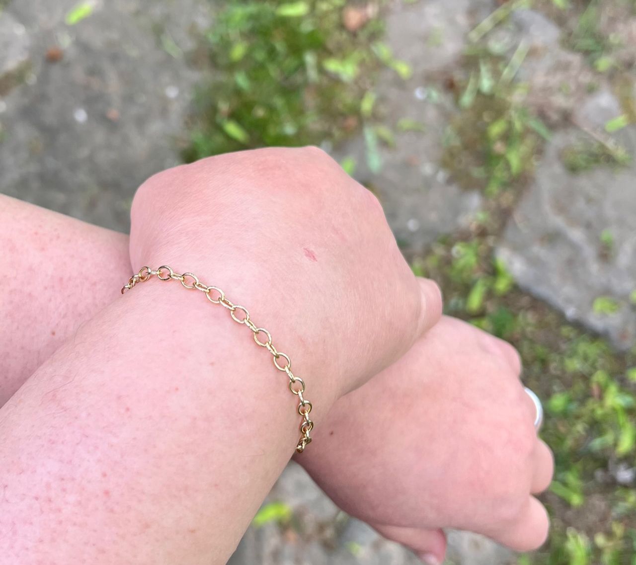 Alkeme 10K Gold Oval Link Bracelet