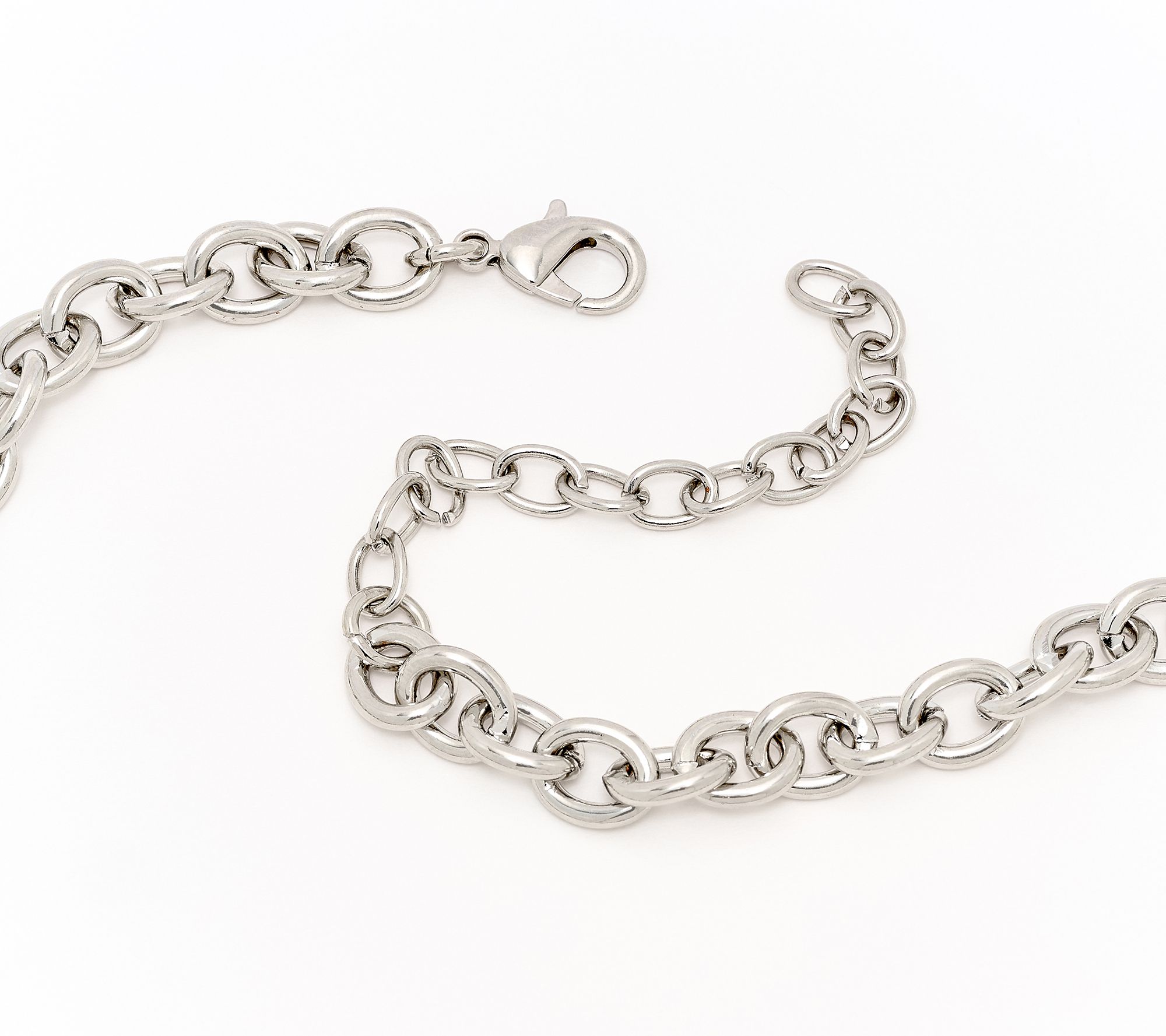 Denim and Co. Faux Toggle Necklace w/ Circle Drop