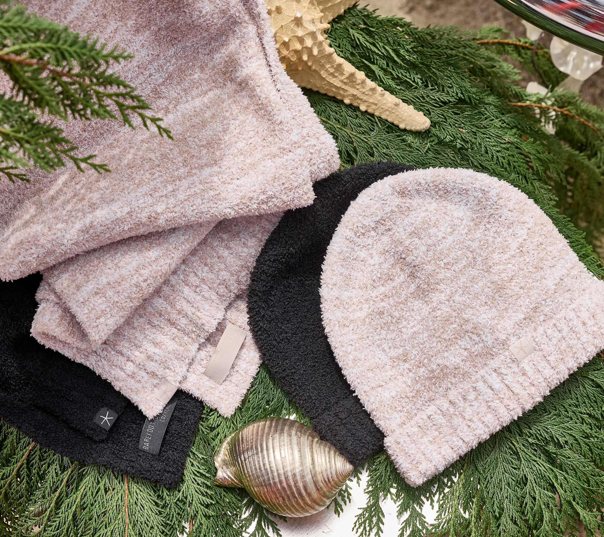 Barefoot Dreams CozyChic Beanie and Scarf Set