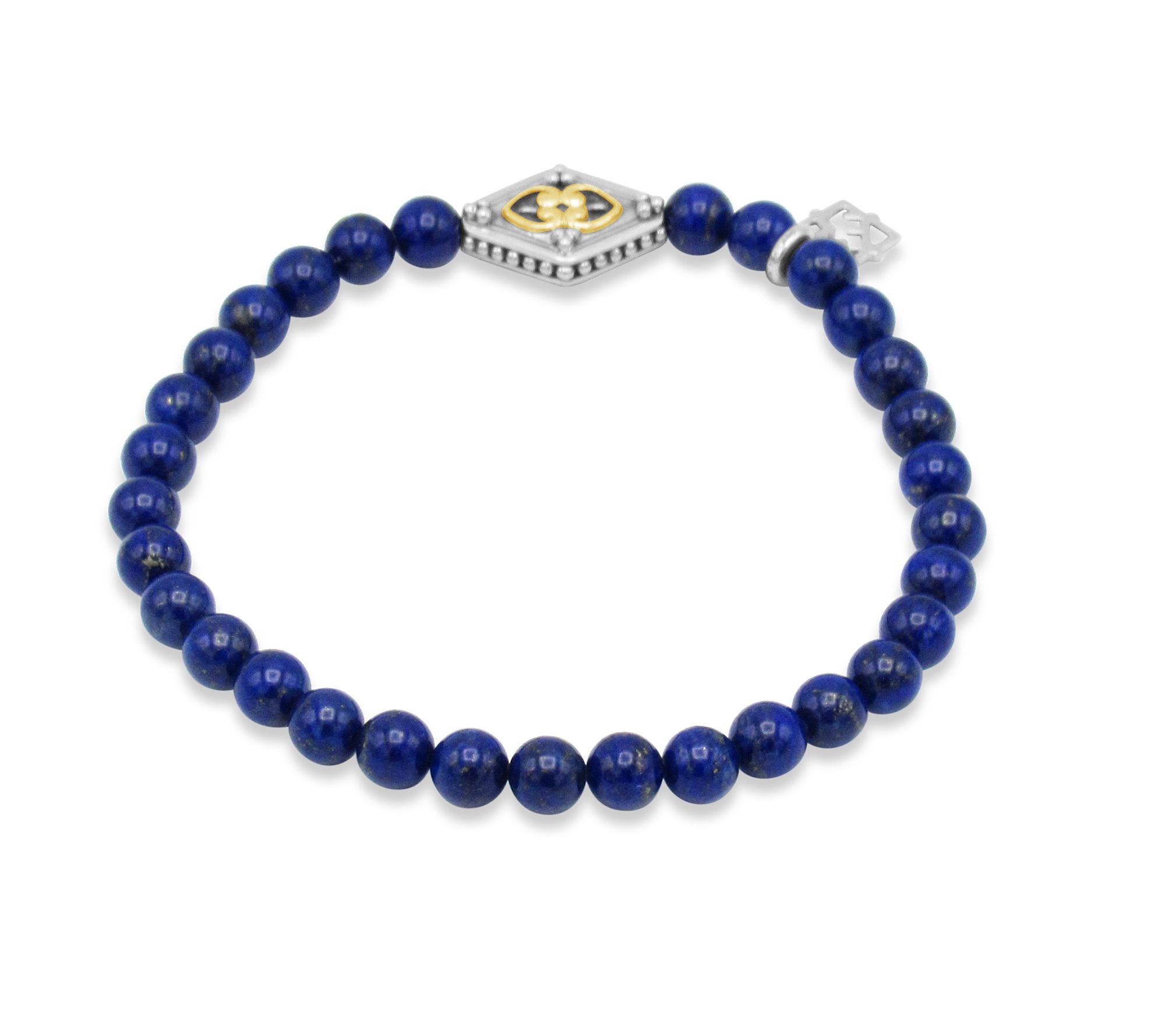 Elyse Ryan Sterling & 14K Lapis Bead Bracelet