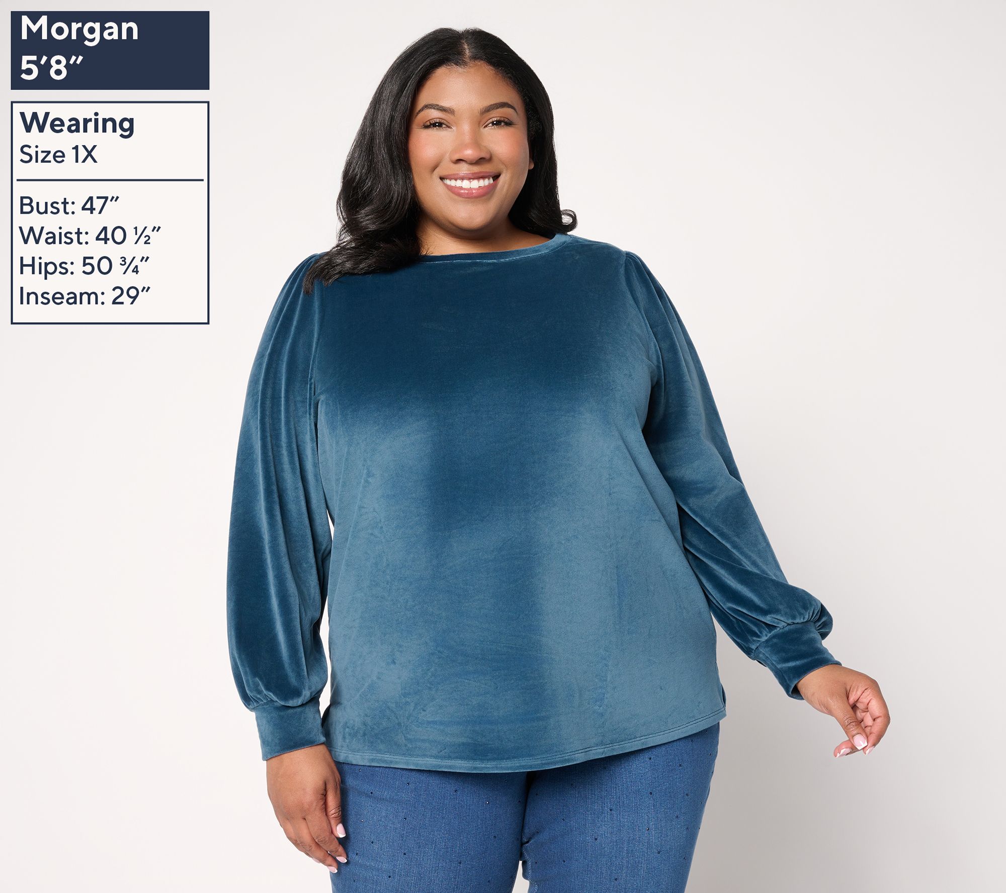 Belle by Kim Gravel Belleour Blouson Sleeve Top