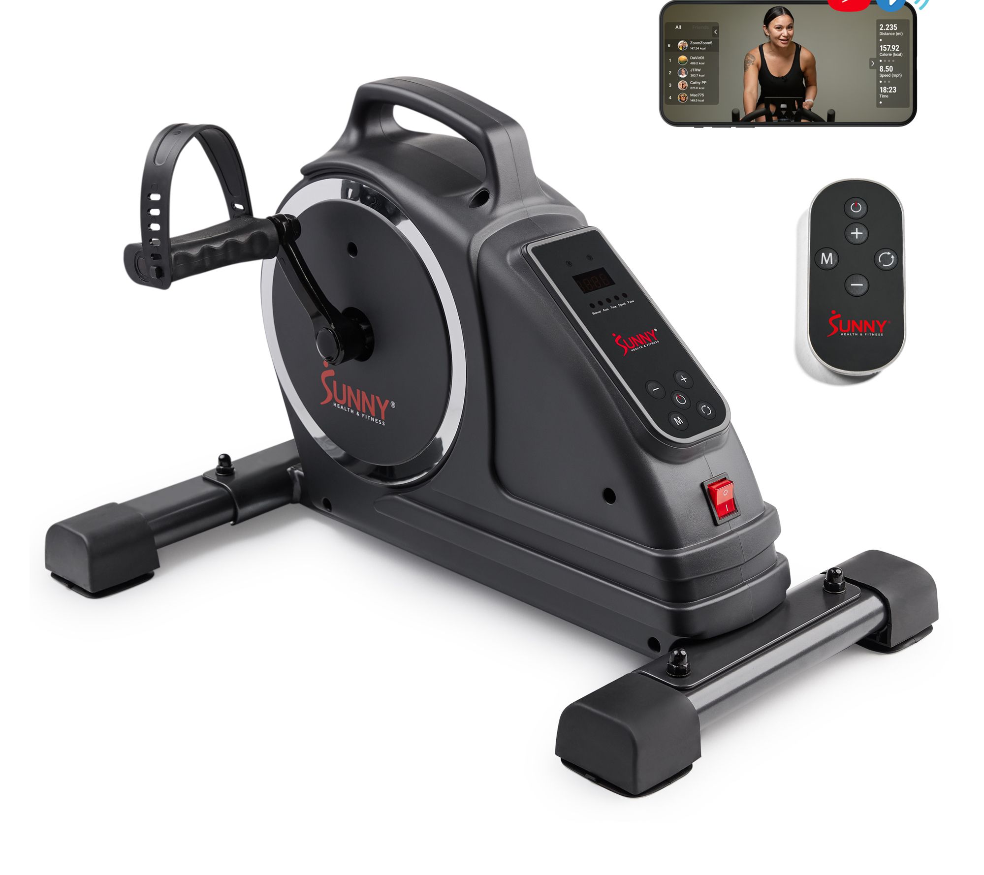 Sunny Smart Motorized Mini Exercise Bike