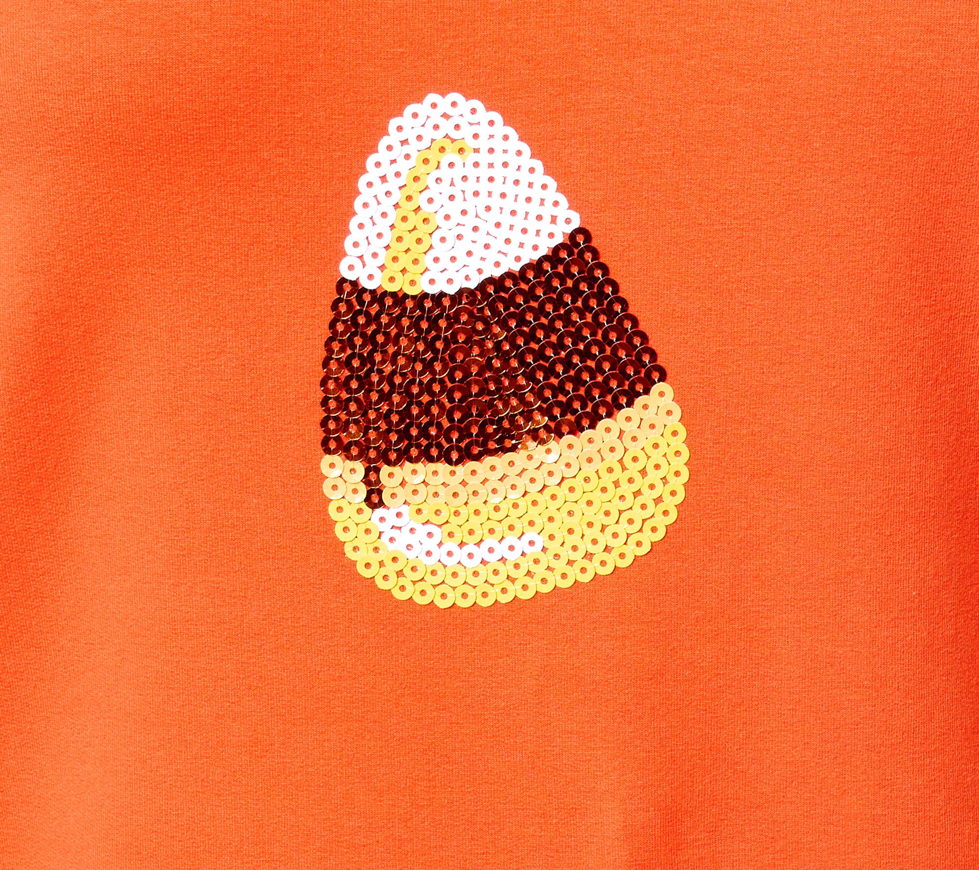 Quacker Factory Kisses of Autumn Sequin French Terry Top