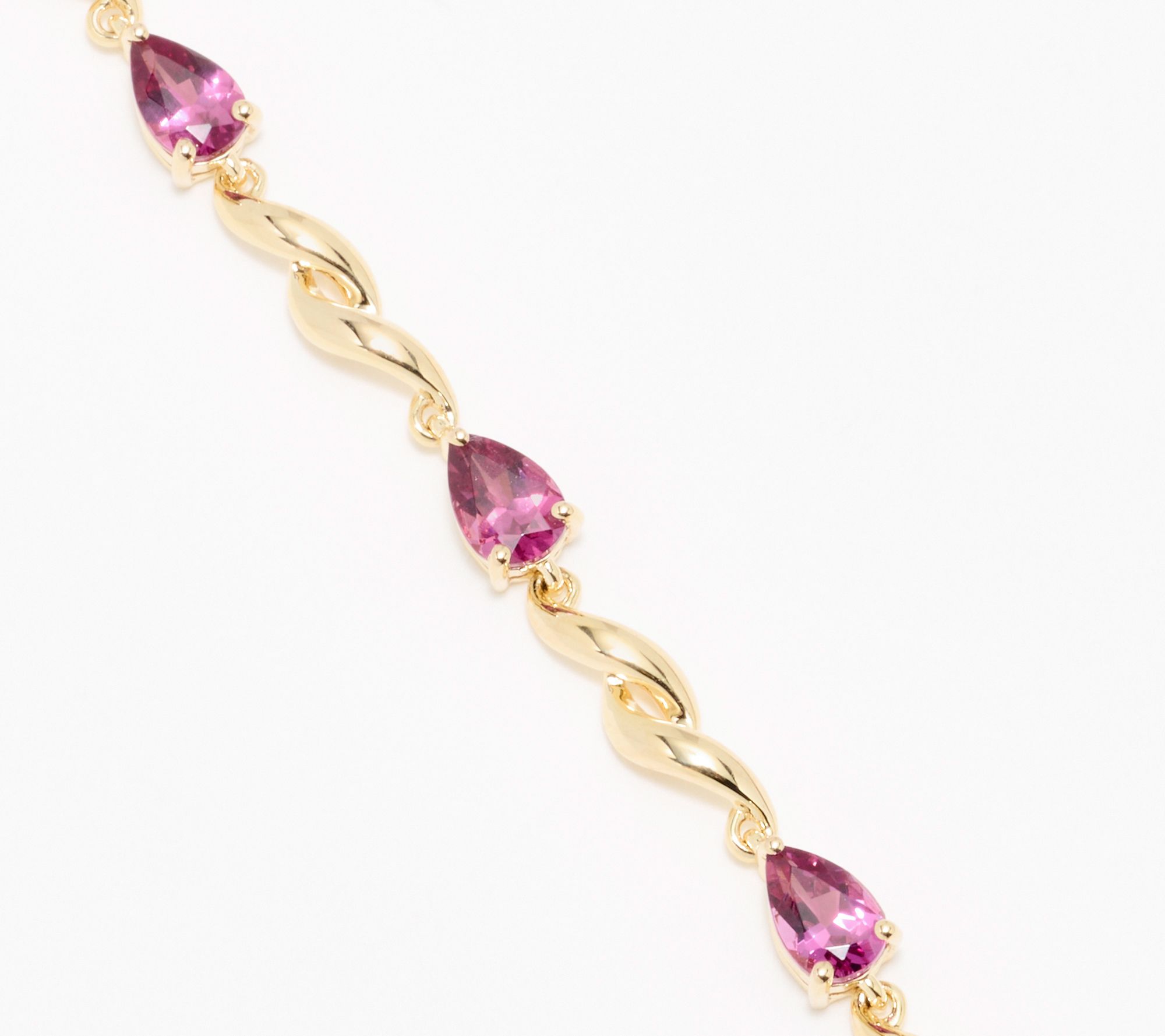 Vault Discoveries 3.00ct Magenta Garnet Tennis Bracelet, Sterl