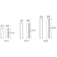 WAC Lighting WS-6111-CH Soho 11-in LED Bath/Wall Sconce