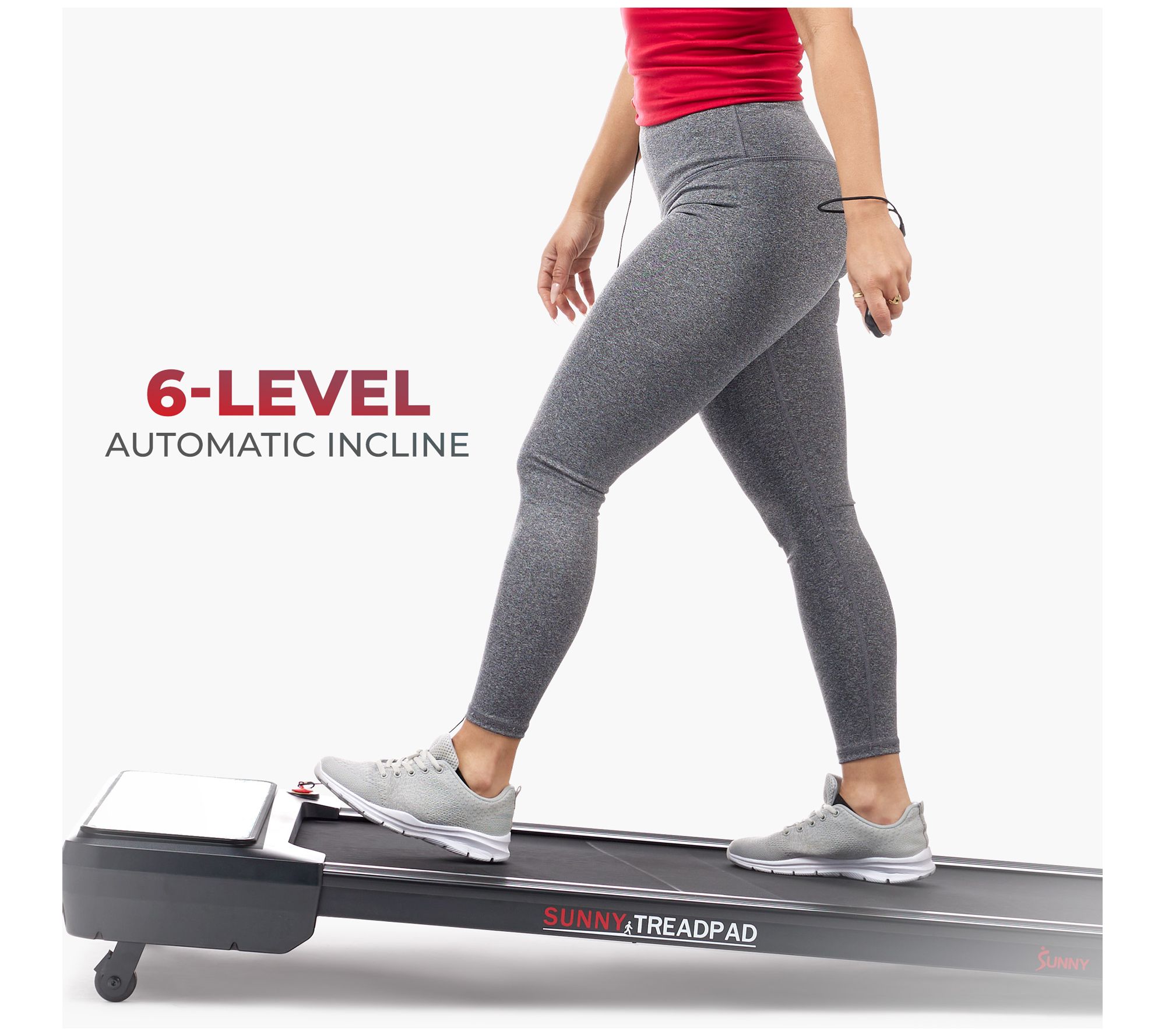 Sunny Health & Fitness Smart Incline Treadpad Treadmill
