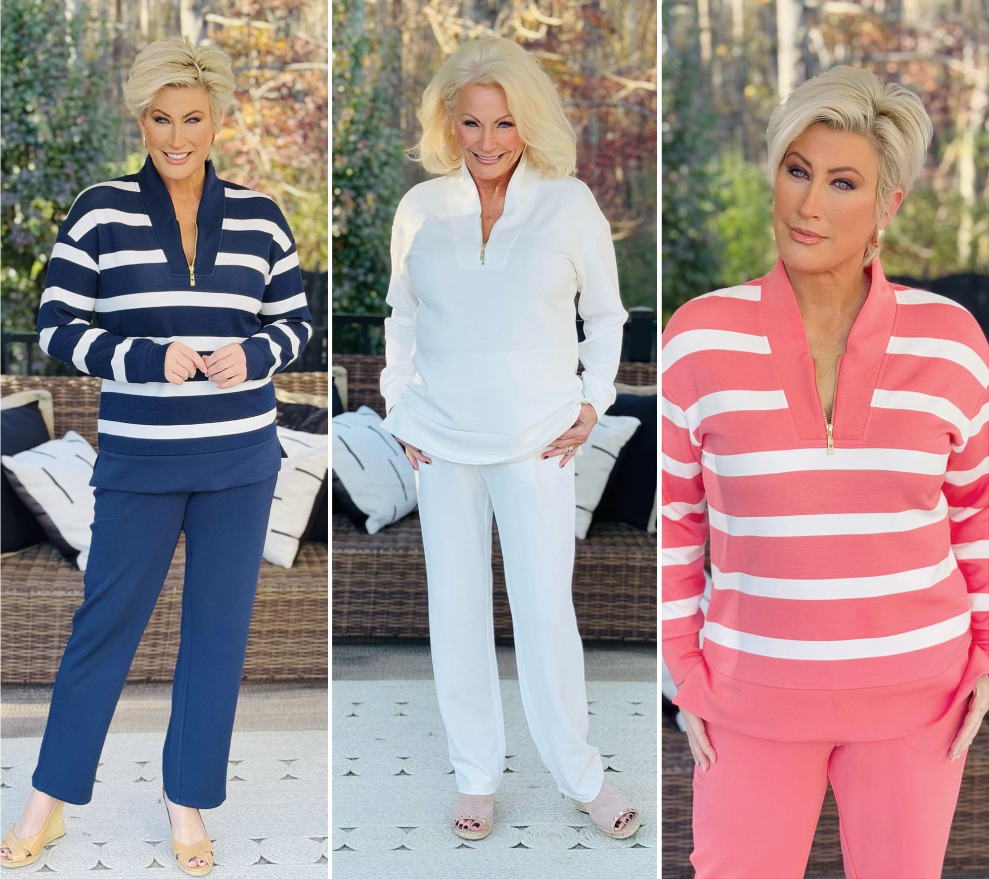 Belle by Kim Gravel Regular ScubaLuxe Half Zip Tunic