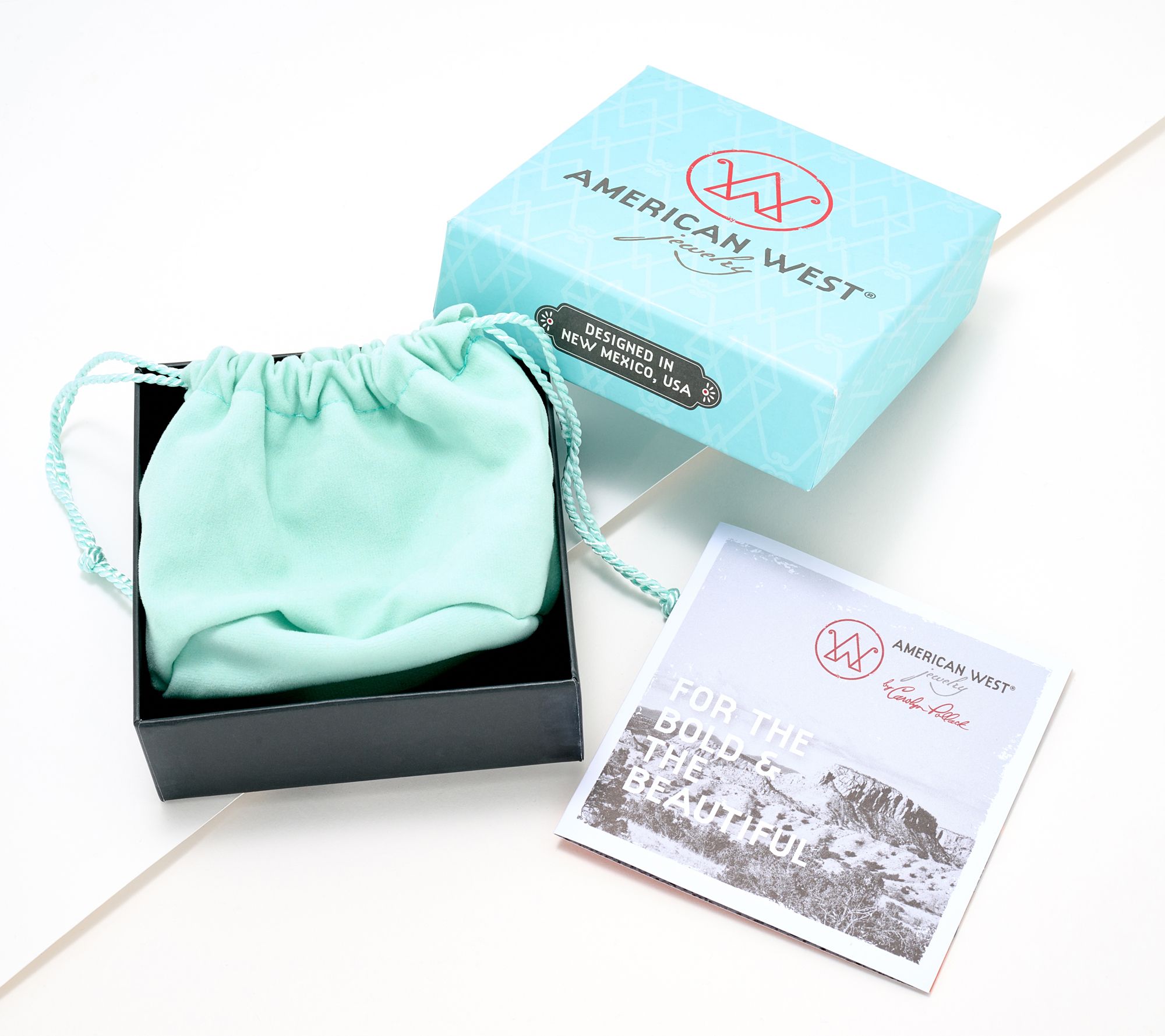 American West Sterling Silver Sleeping Beauty Turquoise Leaf Stud Earrings