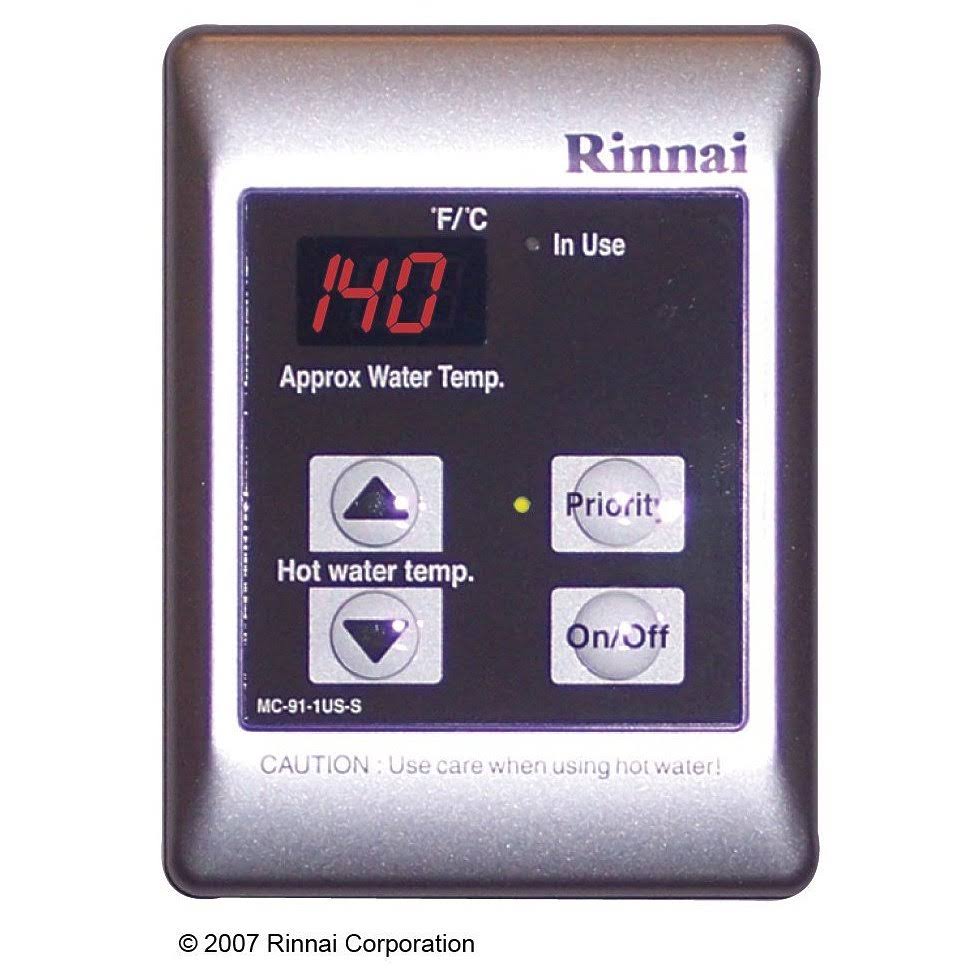 Rinnai Remote Temperature Controller Silver MC-91-2S