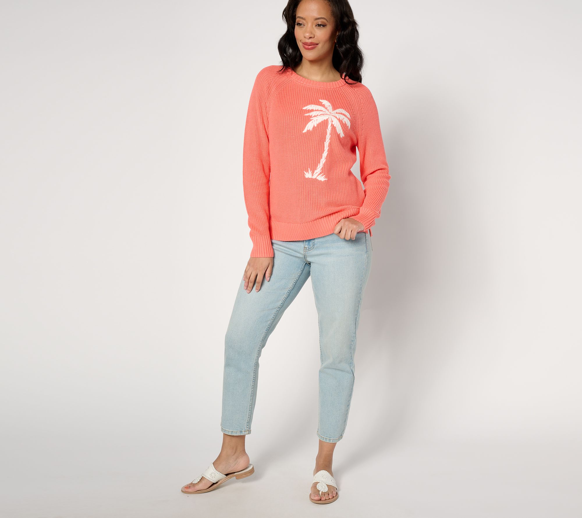 Belle Beach by Kim Gravel Palm Springs Shaker Knit Sweater