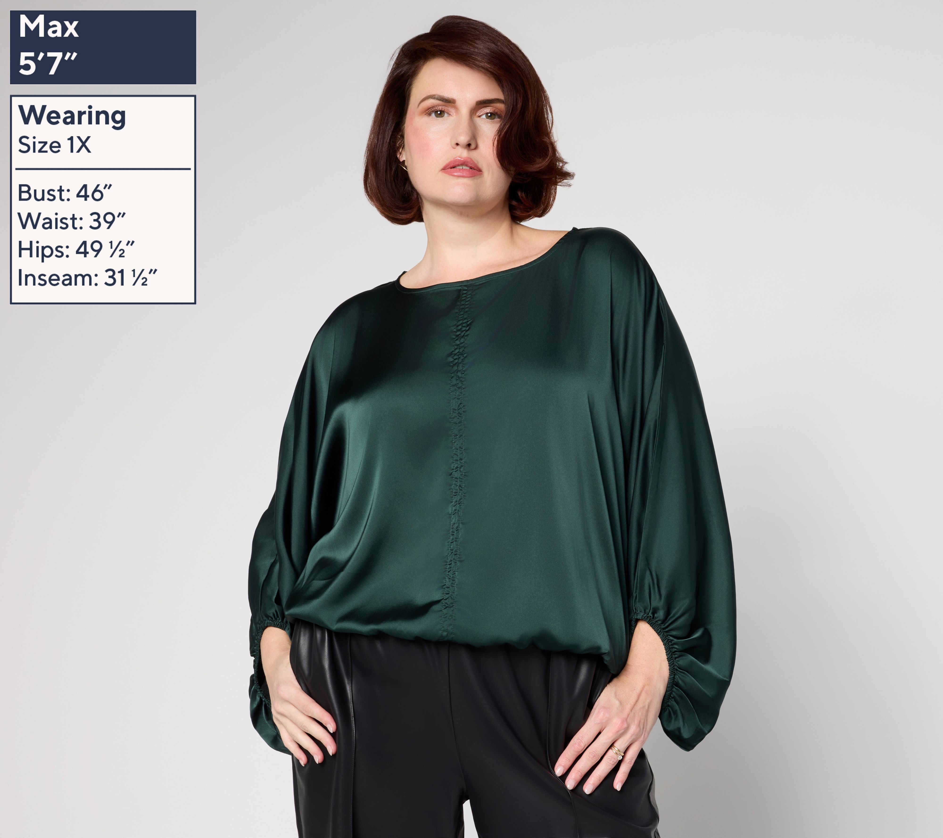 RM Studio x Rebecca Minkoff Lantern Sleeve Blouse