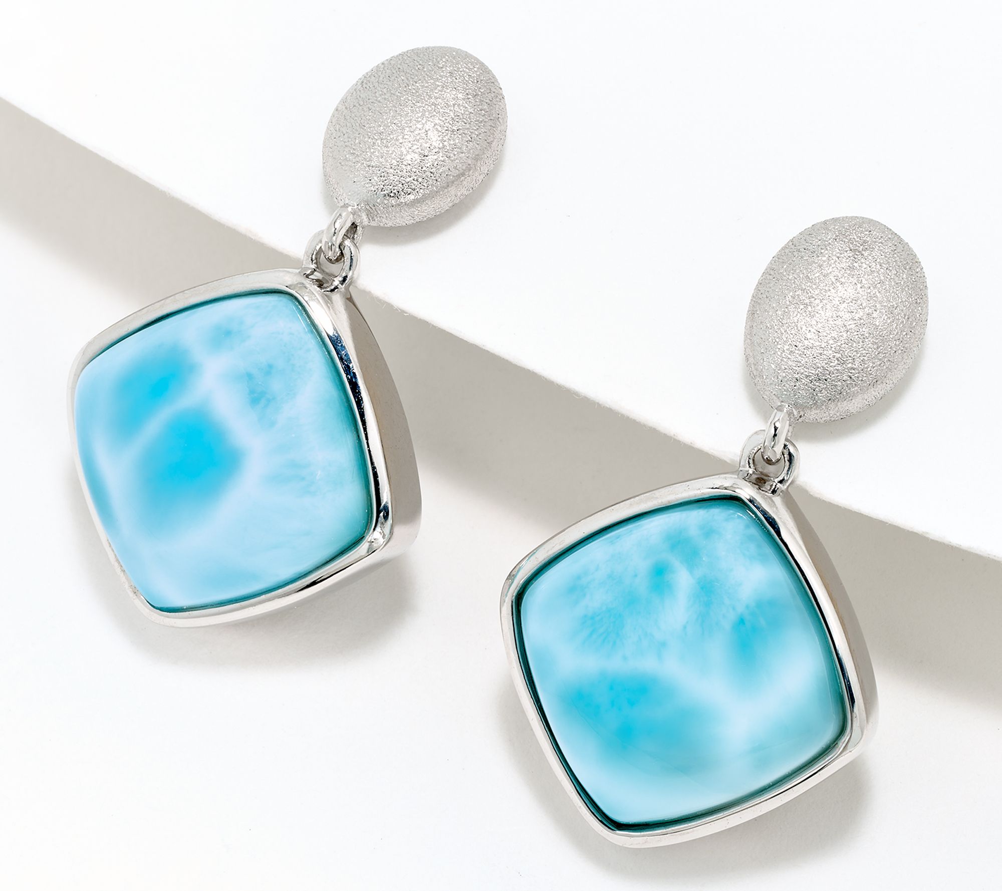 Affinity Gems Drop Stud Choice of Gem Earrings, Sterling Silver