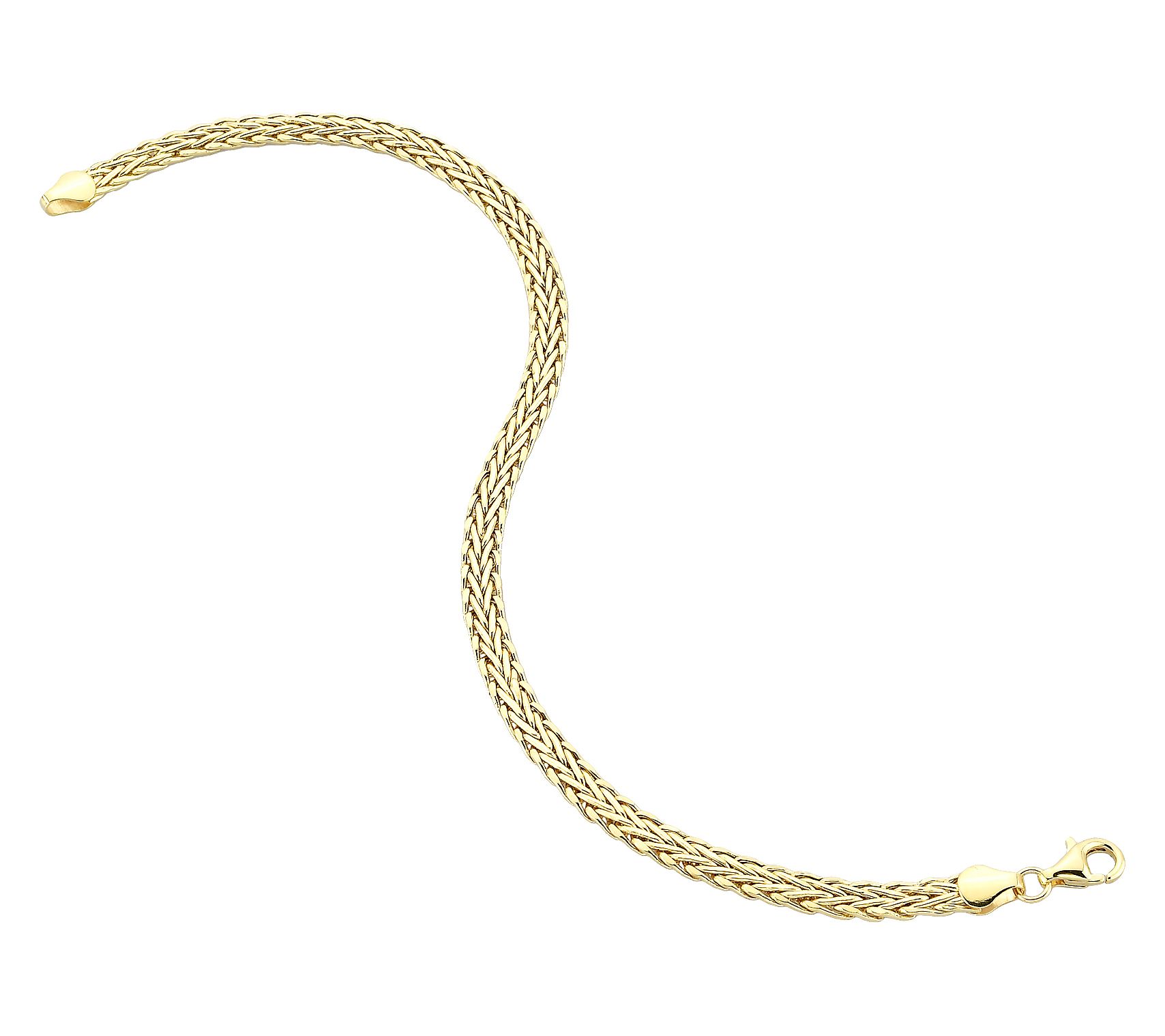 Adorna 14K Gold Foxtail Chain Bracelet