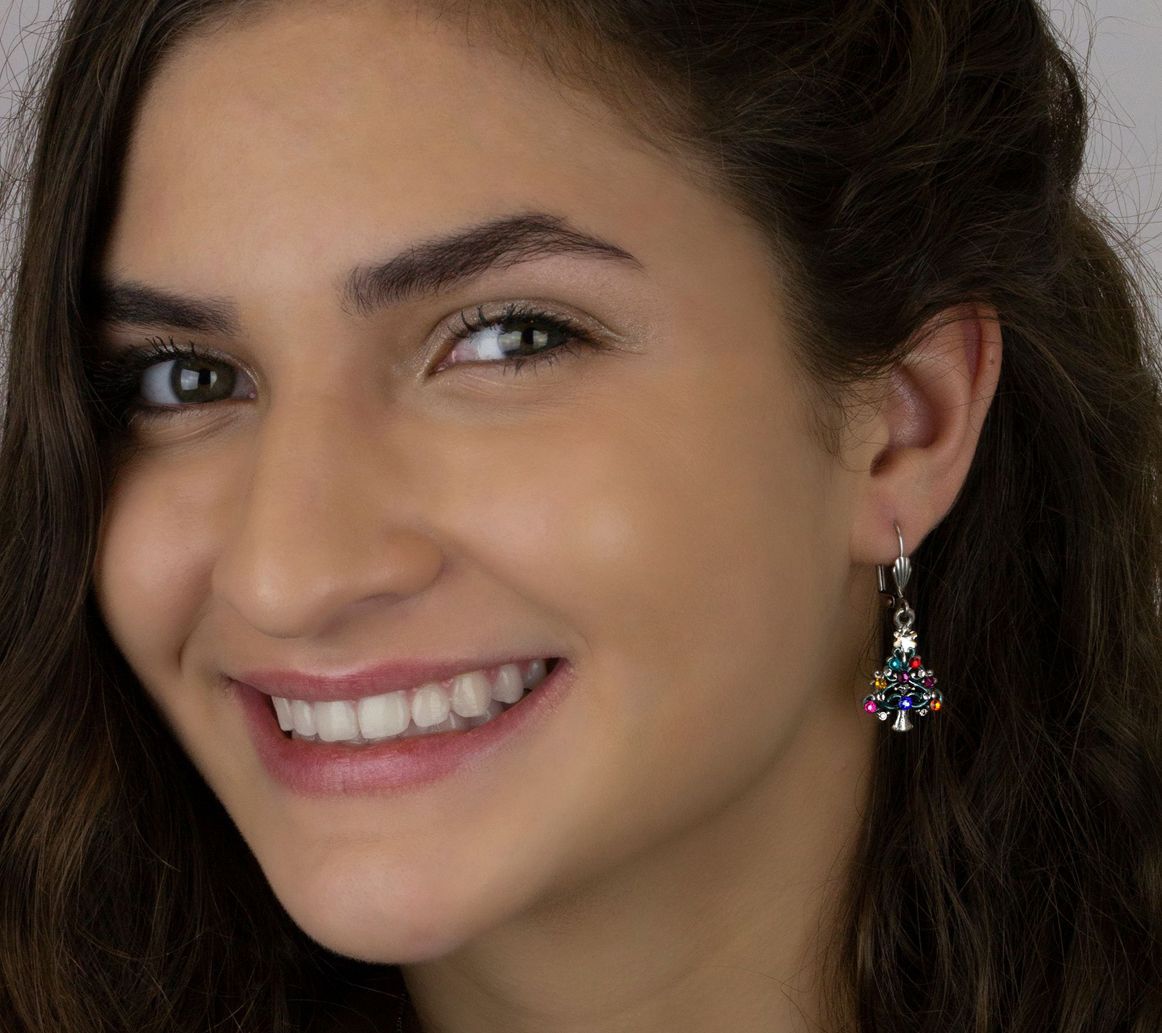 Anne Koplik Crystal Christmas TreeEarrings