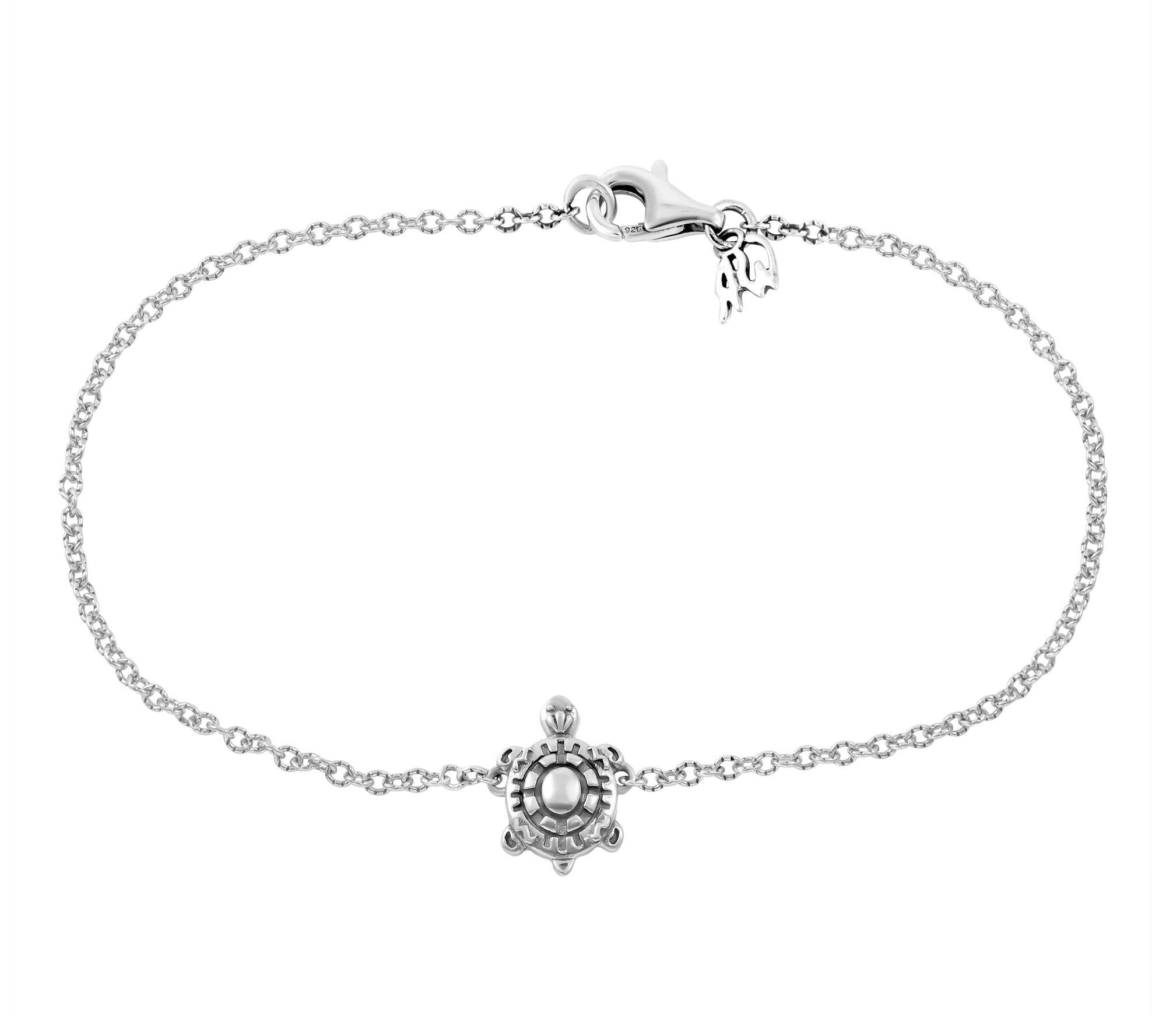 American West Sterling Silver Turtle Ankle Bracelet