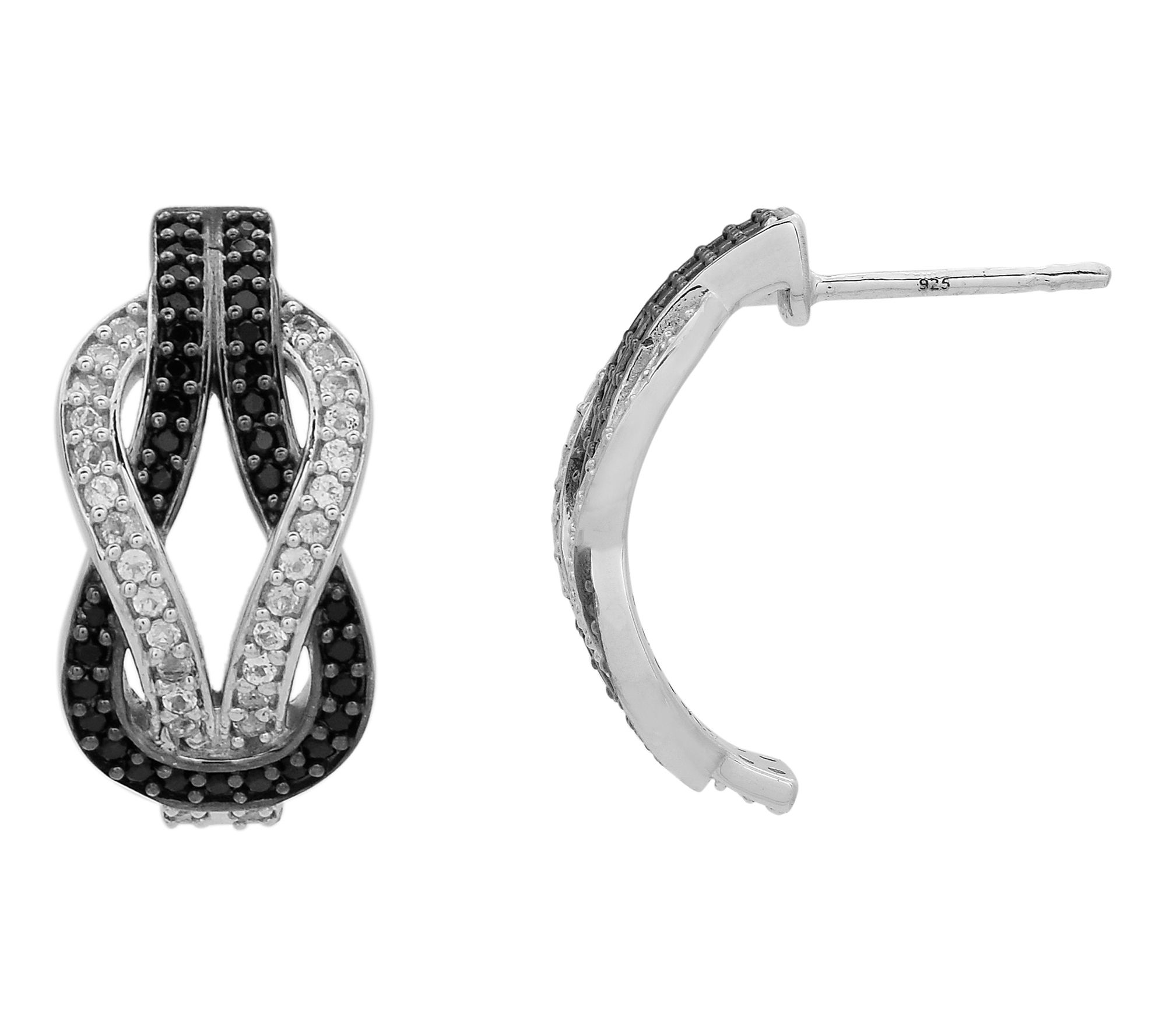 Affinity Gems Spinel & White Topaz Earrings, Sterling