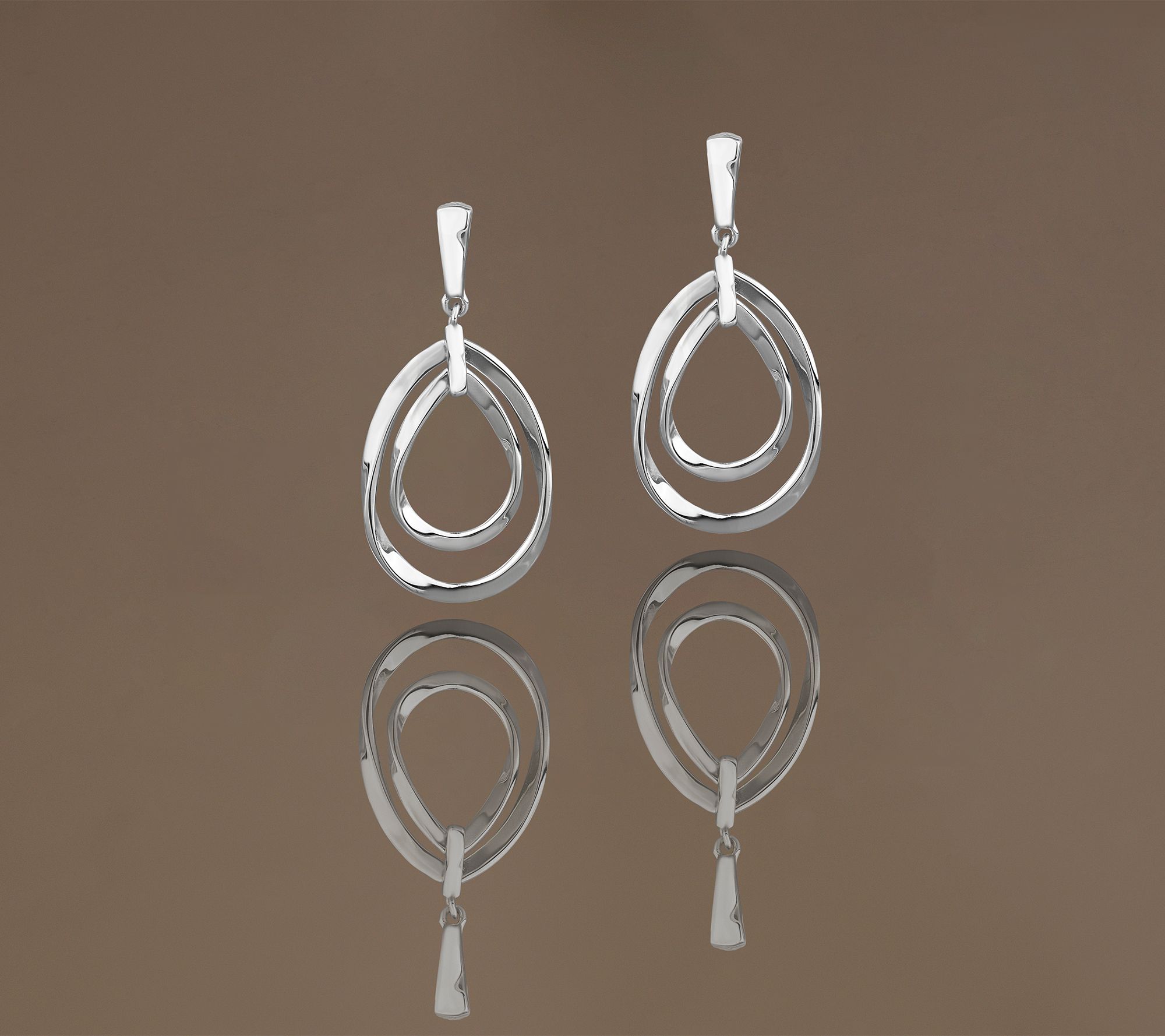 Christian James by Scott Grimes Sterling Silver Double Ripple Earrings