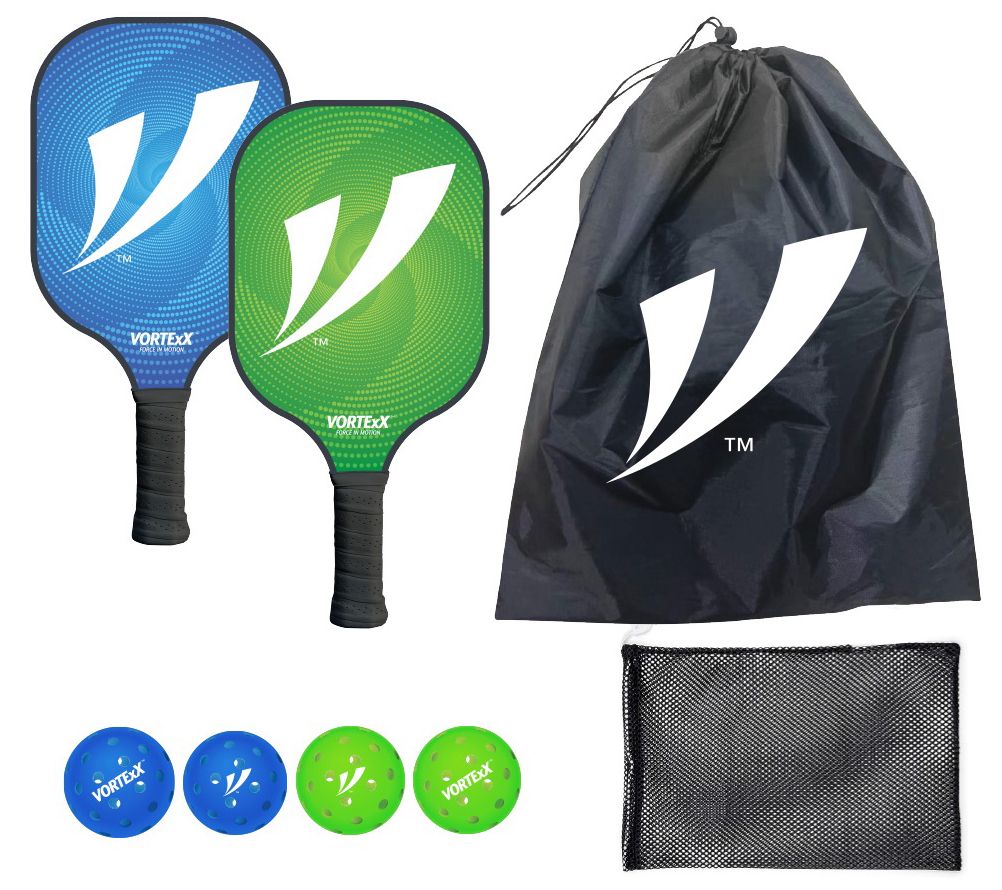 VORTExX 8-Pc Deluxe Pickleball Set with 2 Paddles