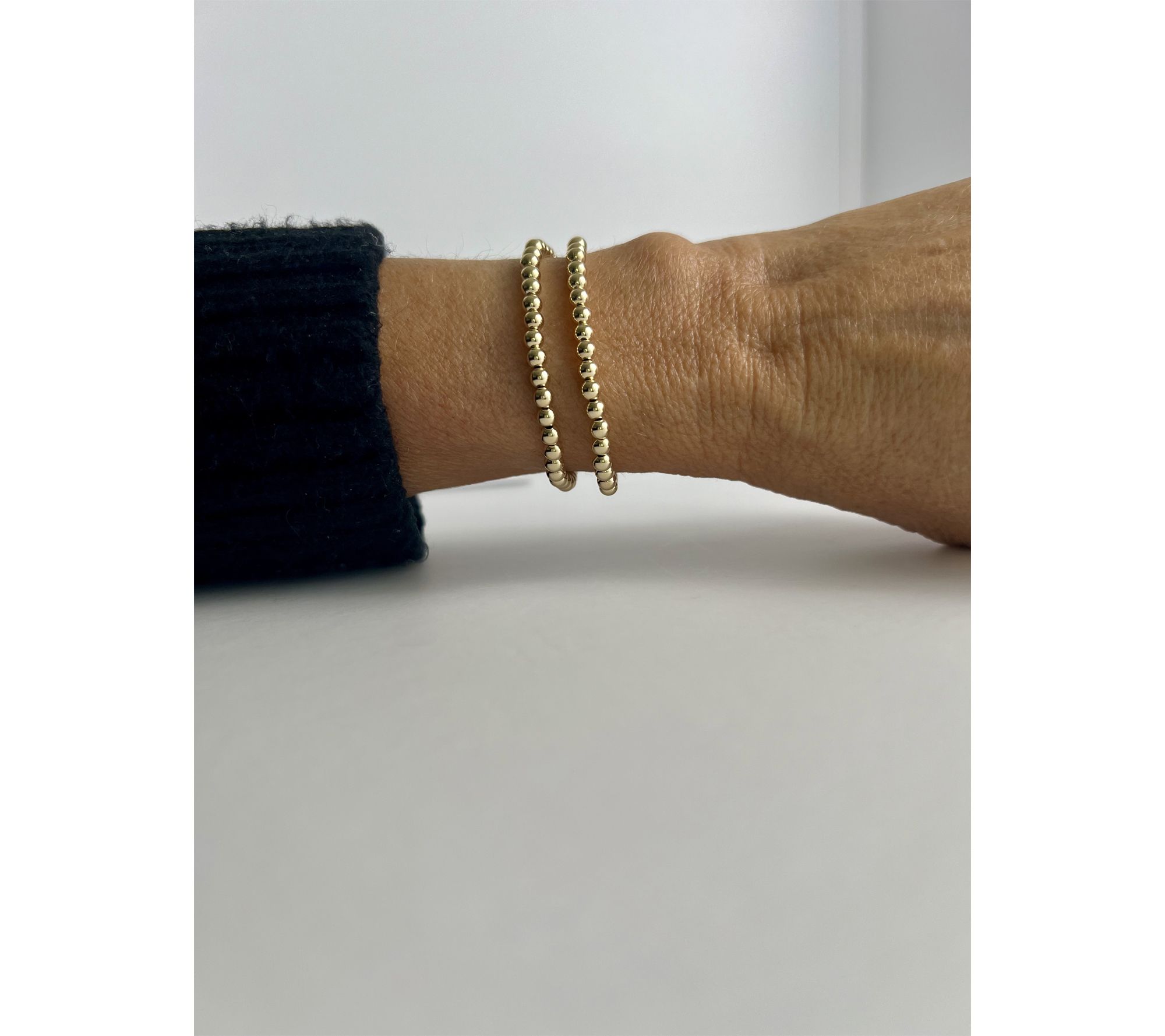 MaeMarie Wraps Heart of Gold Double Slip On Bracelets, 14K