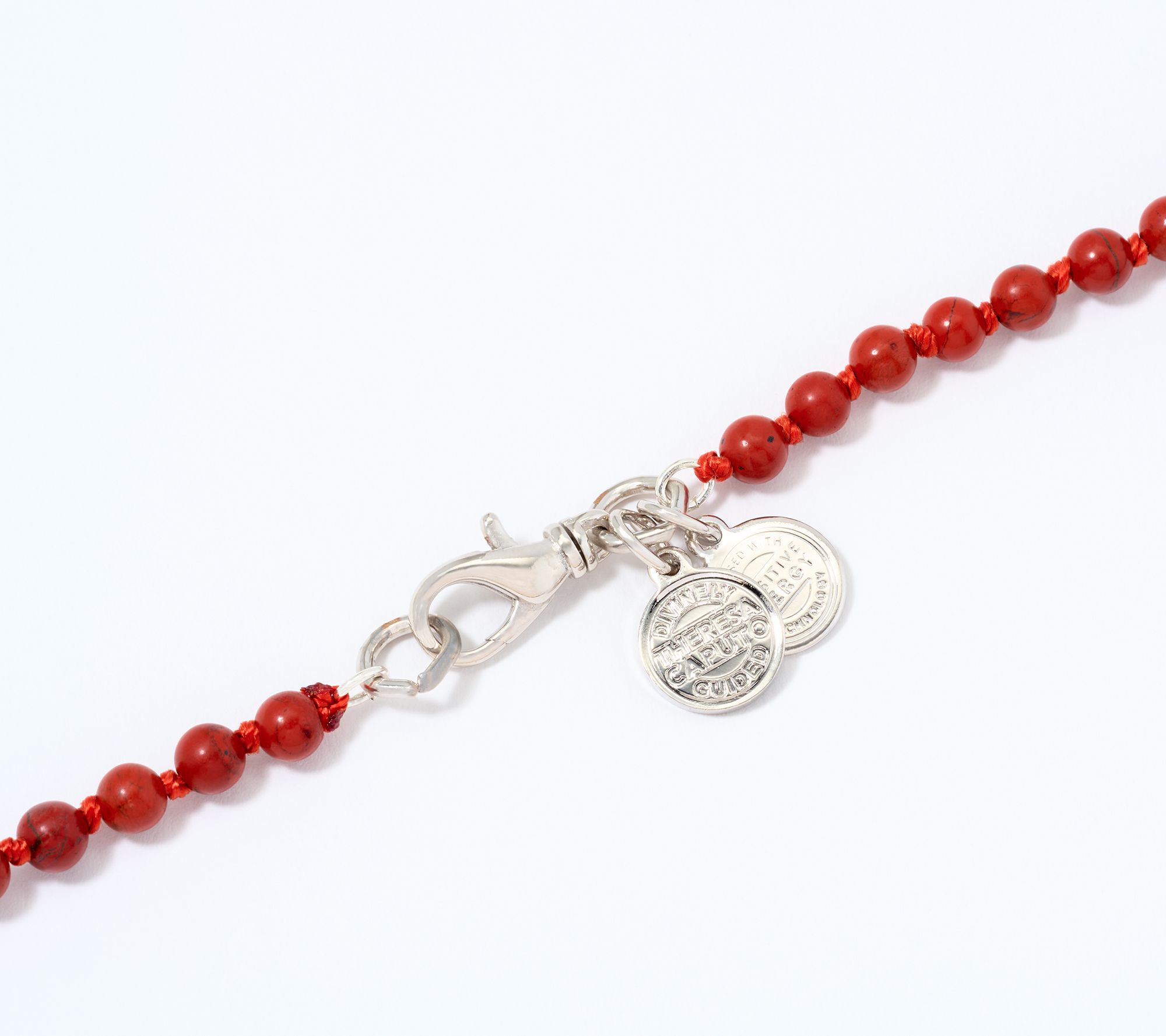 Divinely Guided by Theresa Caputo Red Jasper Hand KnottedNecklace