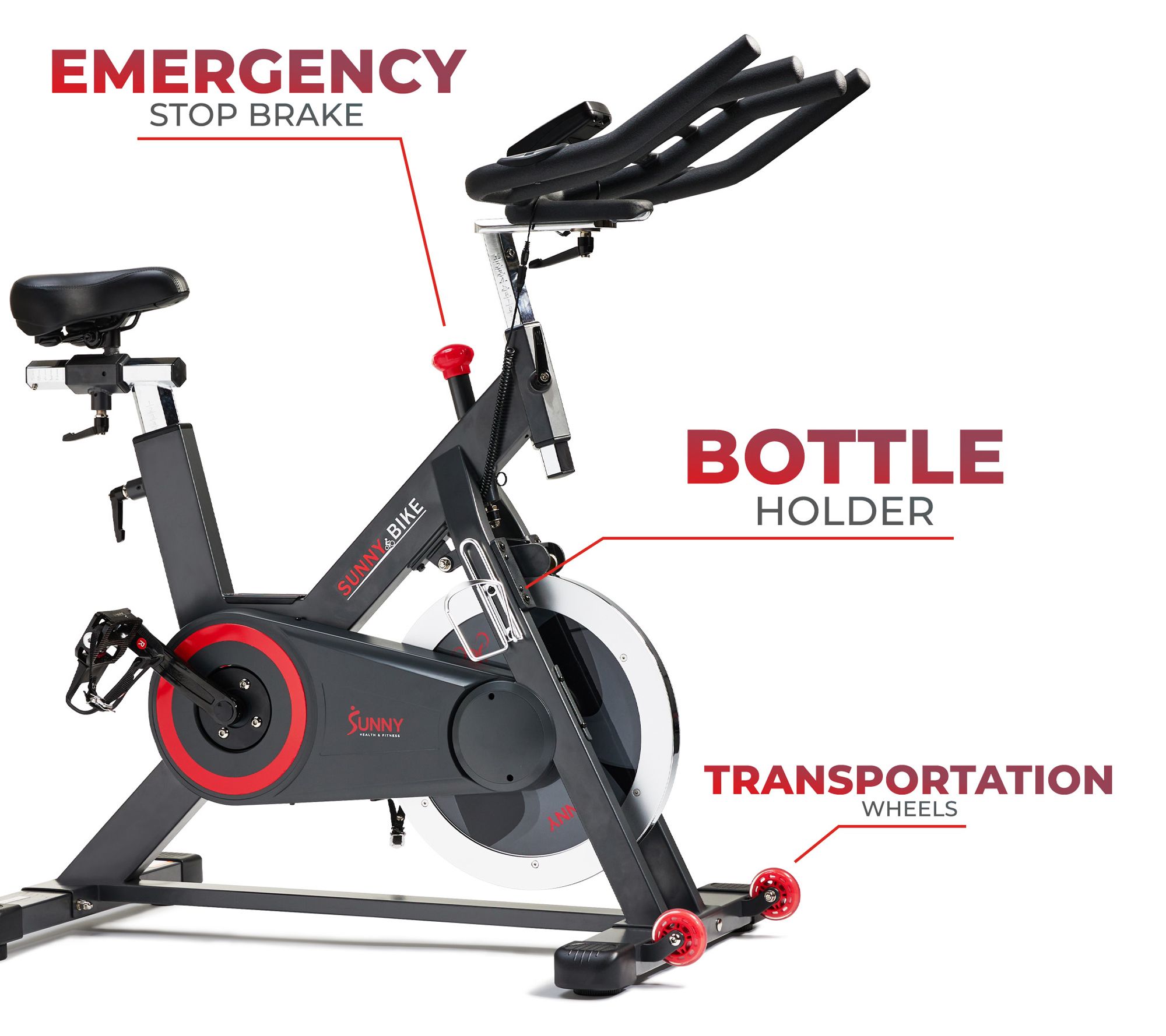 Sunny Health & Fitness Indoor Cycle Bike w/ SunnyFit App