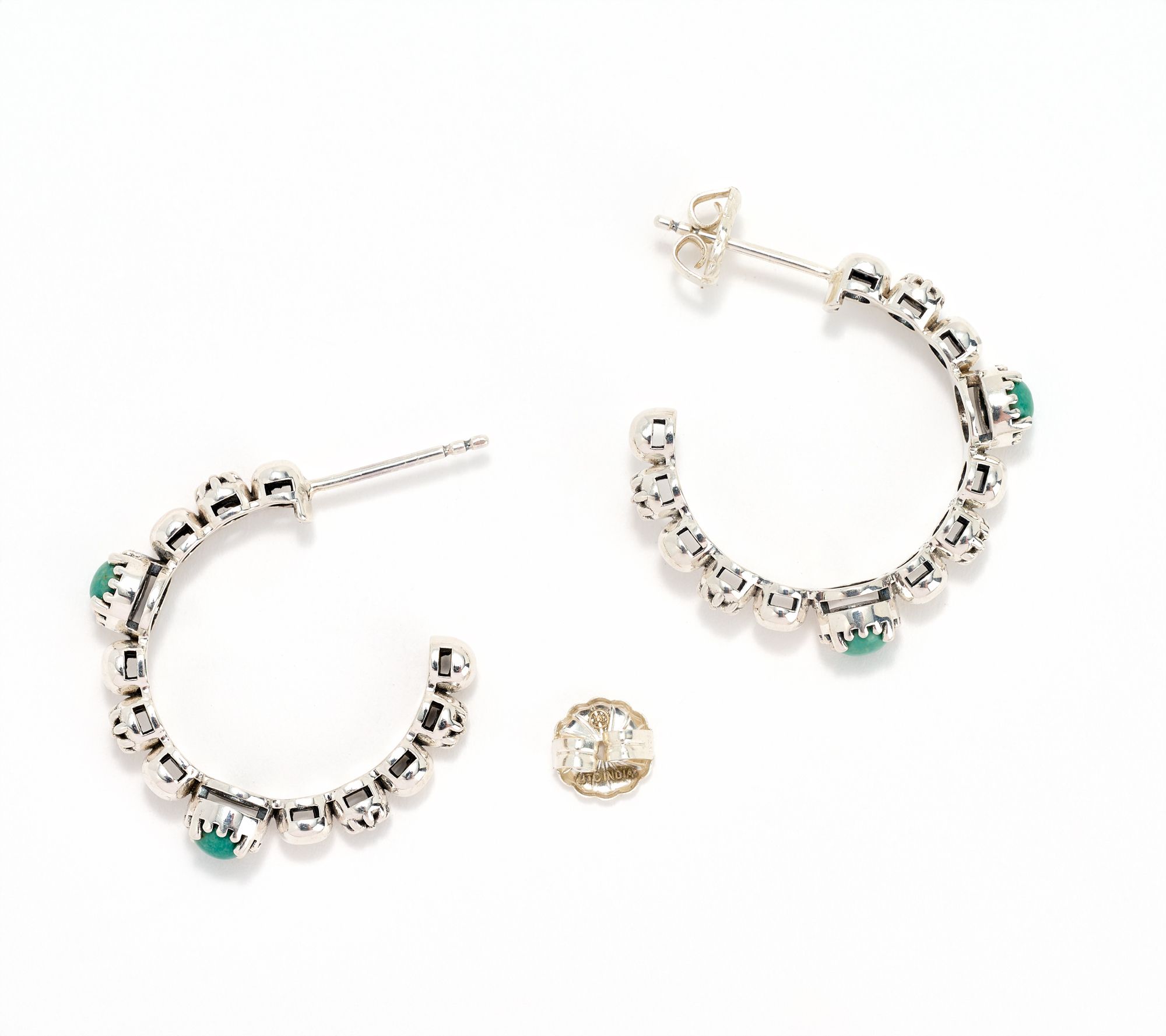 American West Sterling Silver Gemstone Concha Tennis 1