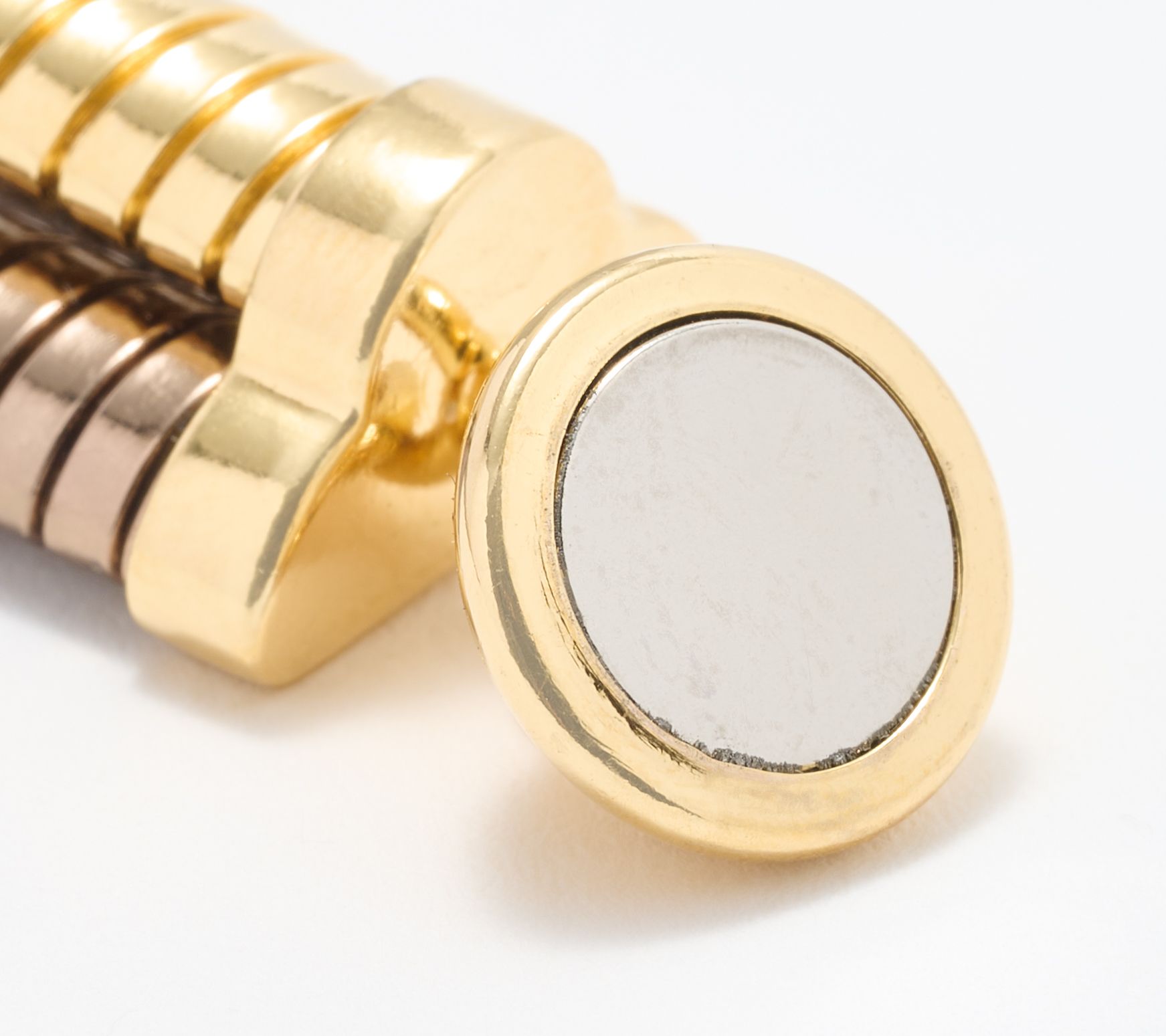 David Markstein Bronze Three Strand Magnetic Tubogas Necklace