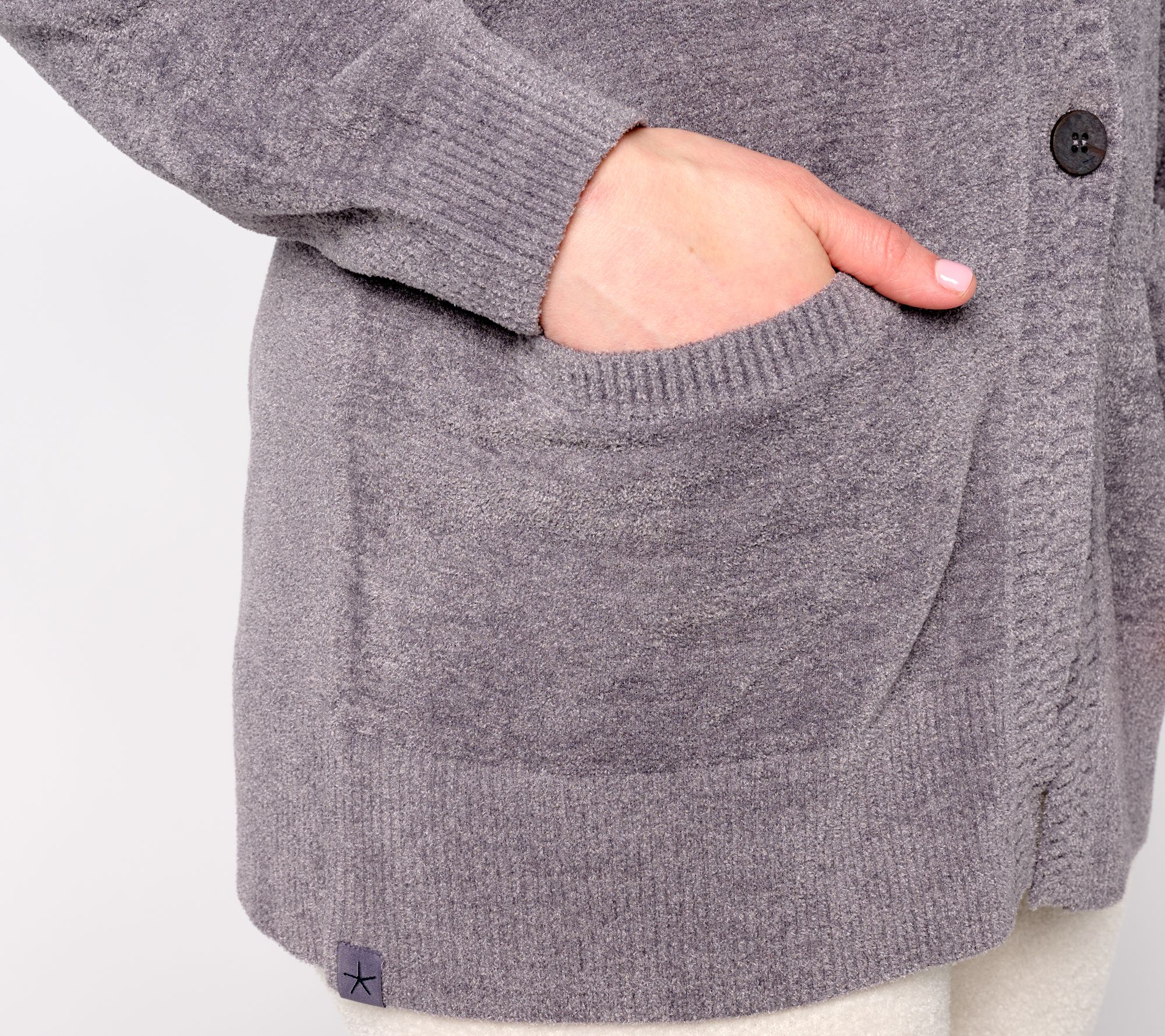 Barefoot Dreams CozyChic Ultra Lite Chevron Placket Cardigan