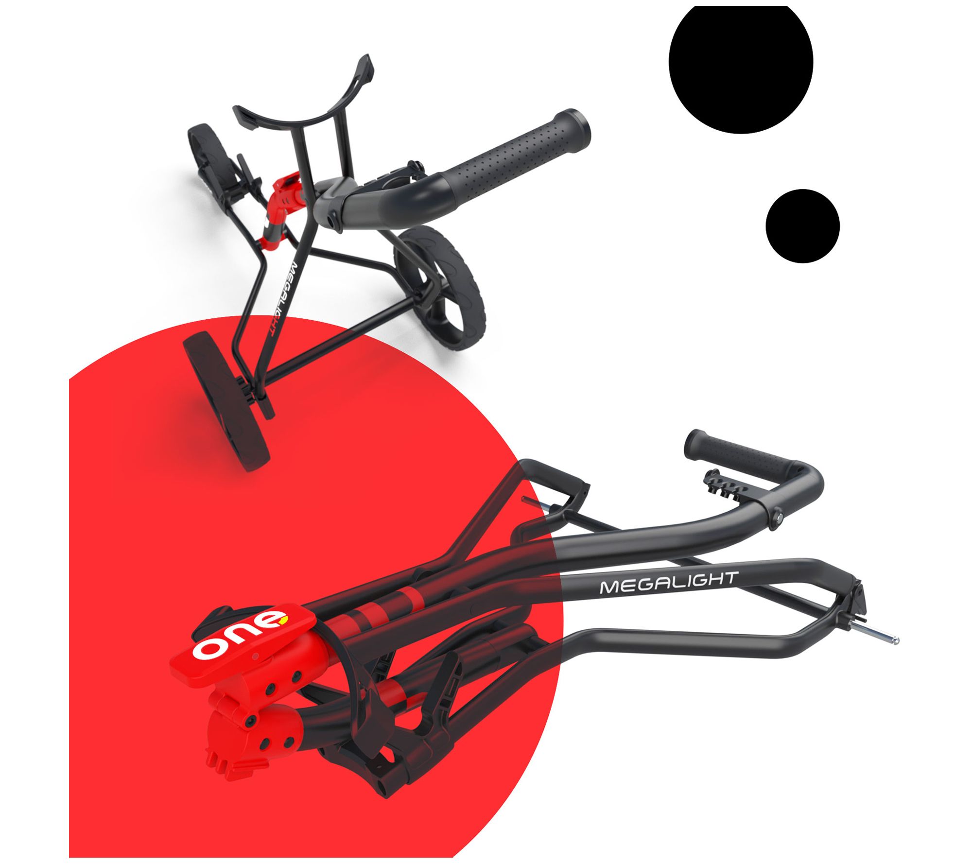 Wishbone 3-Wheel Folding Golf Pushcart