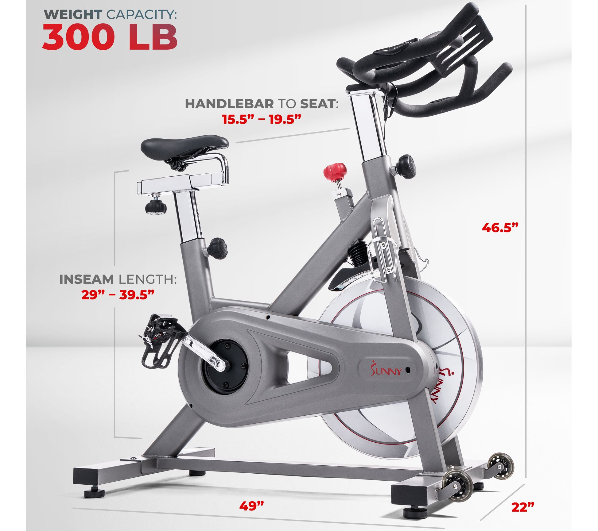 Sunny Health Fitness Synergy Pro Magnetic Indoo r Cycle Bike