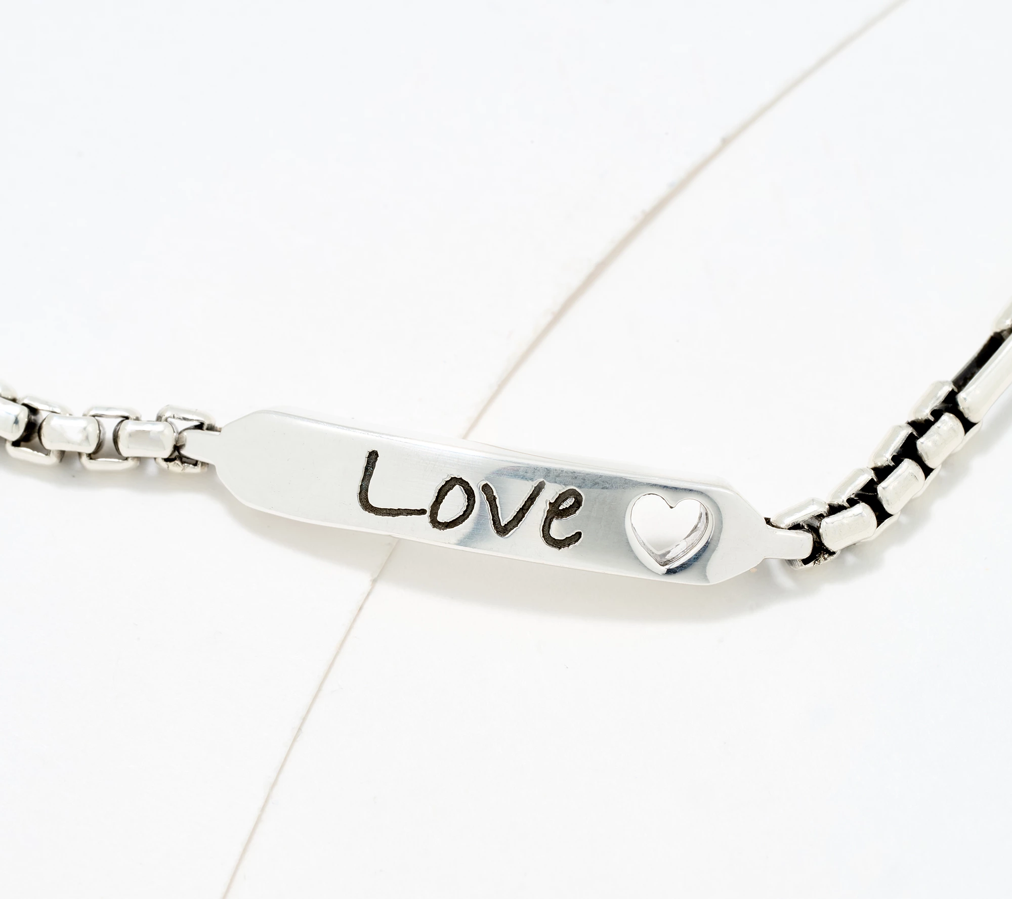 Christian James by Scott Grimes Sterling Silver Message Luciano Bracelet 9.0g