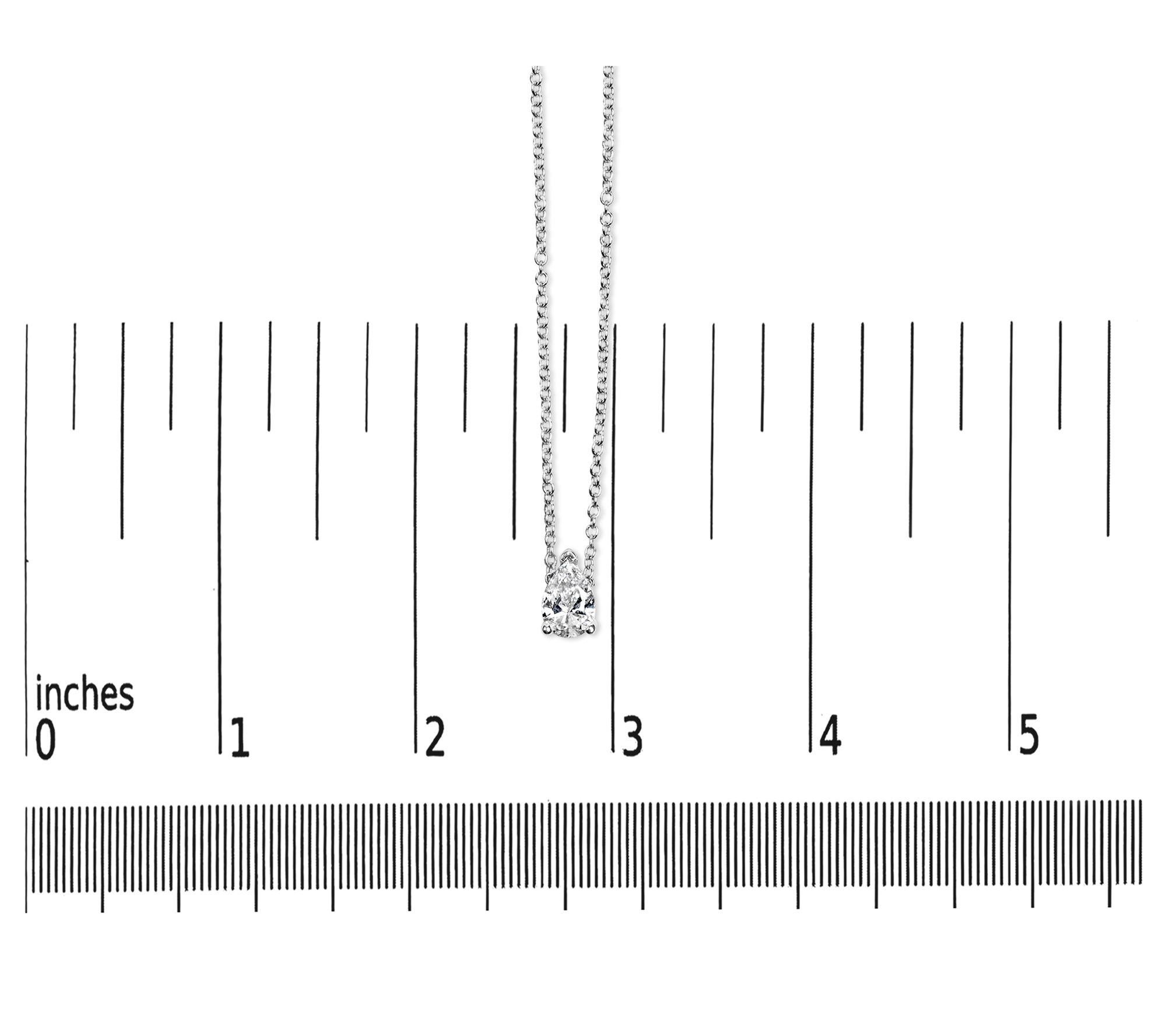 Haus of Brillia nce Lab Grown 0 .50 cttw Diamon d Necklace, 14K