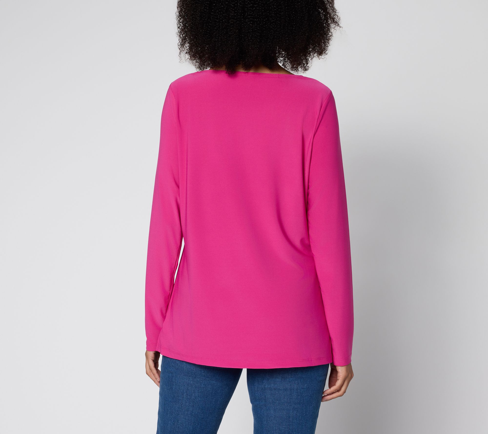 Brandis Dress Out Loud Discovery Knit Long Sleeve Drapey Top