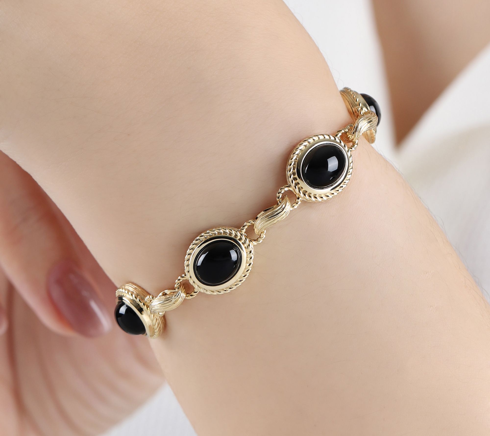 Ariva Sterling Silver Onyx Arden Bracelet