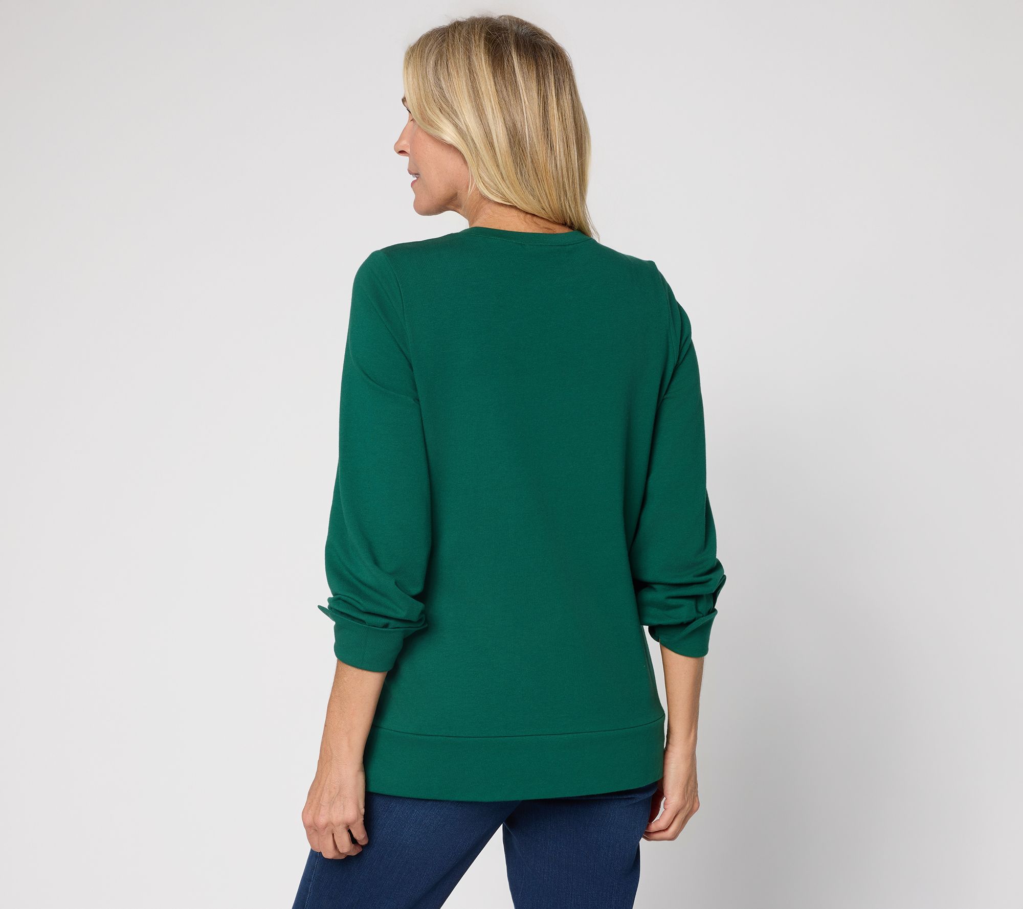 Jingle Belles by Kim Gravel Sequin Bow Knit Top