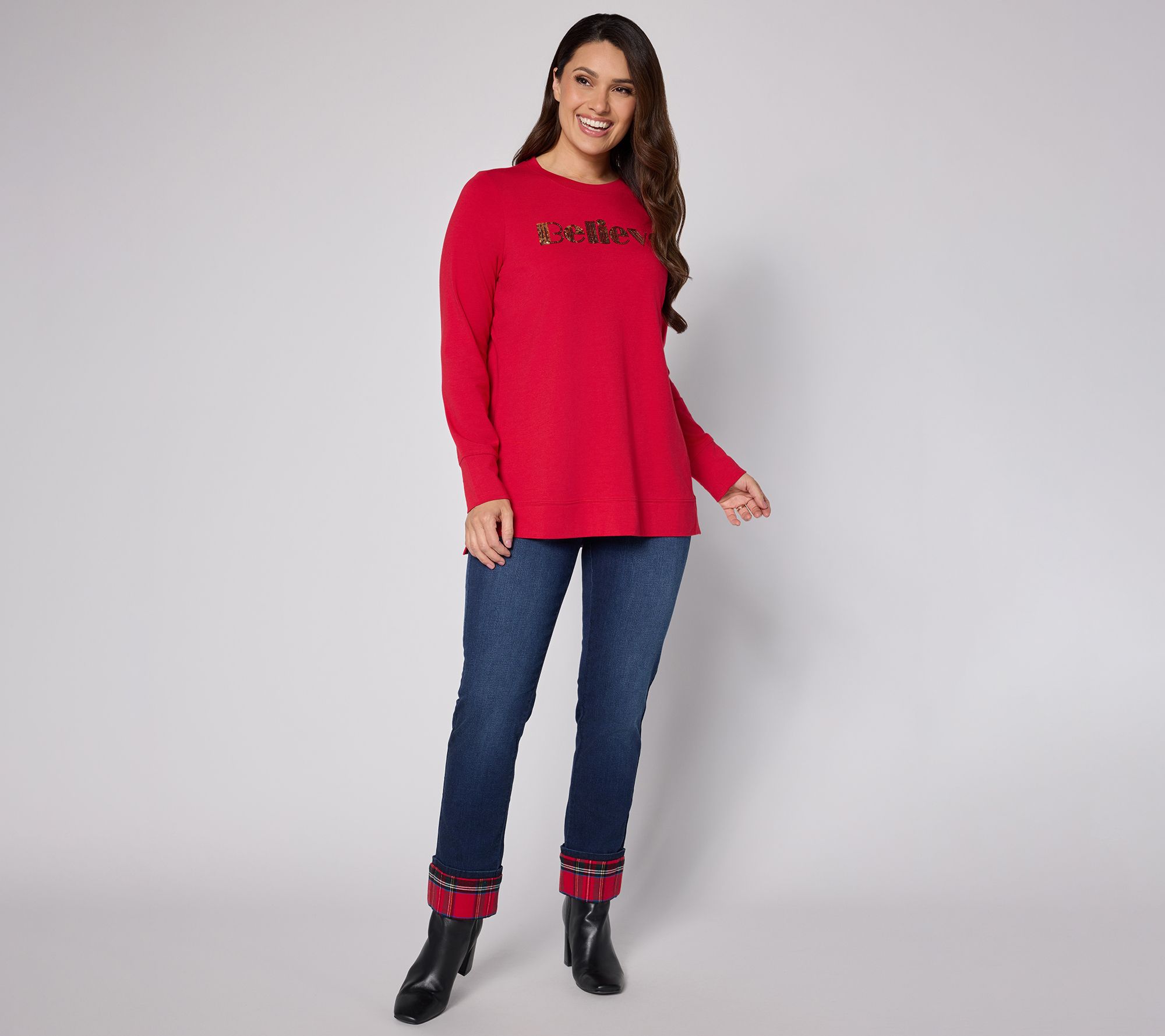 Jingle Belles by Kim Gravel TripleLuxe Golden Greetings Top