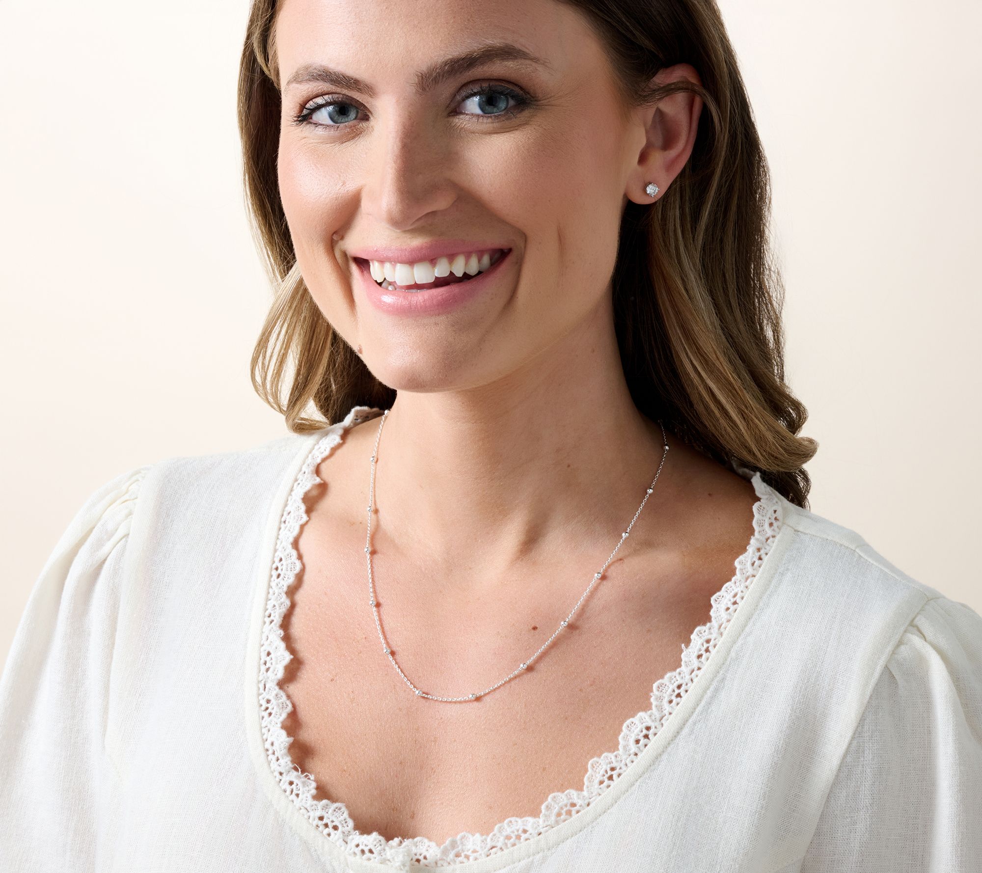 UltraFine 950 Silver Set of 3 Necklaces with Magnet Clasp