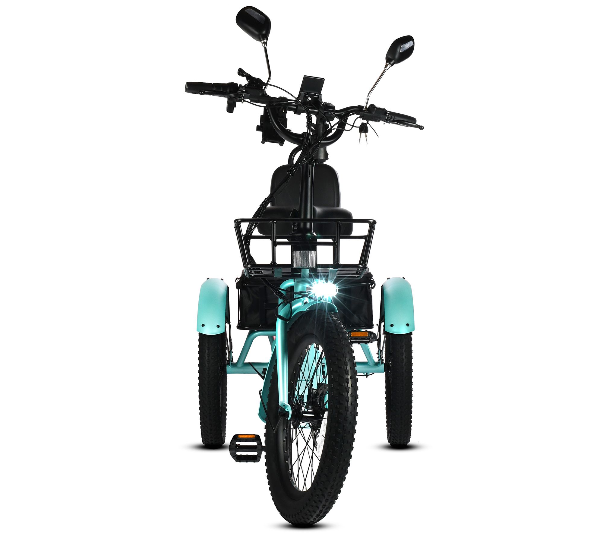 Vesla Folding Low-Step 750W E-Trike w/16MPH Speed & Accessories