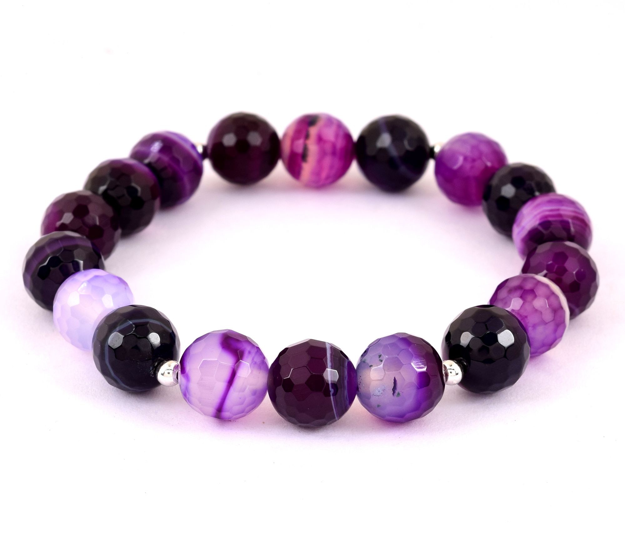 Chalcedony Bead Stretch Bracelet
