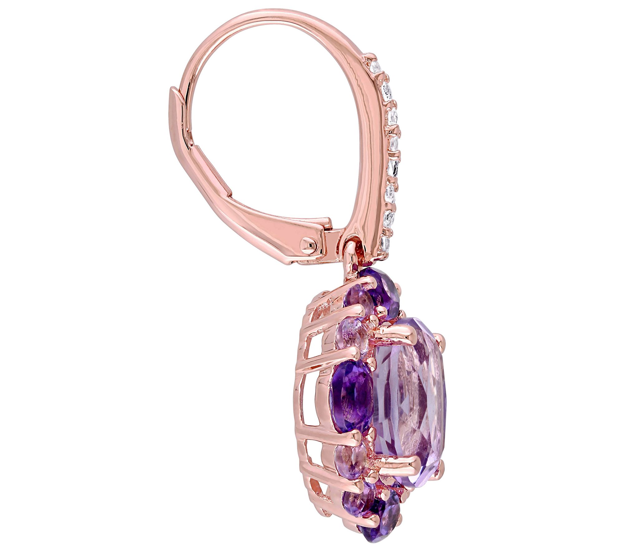 Sterling & 14K 9.15 cttw Multi-Gem Necklace & Earrings Set